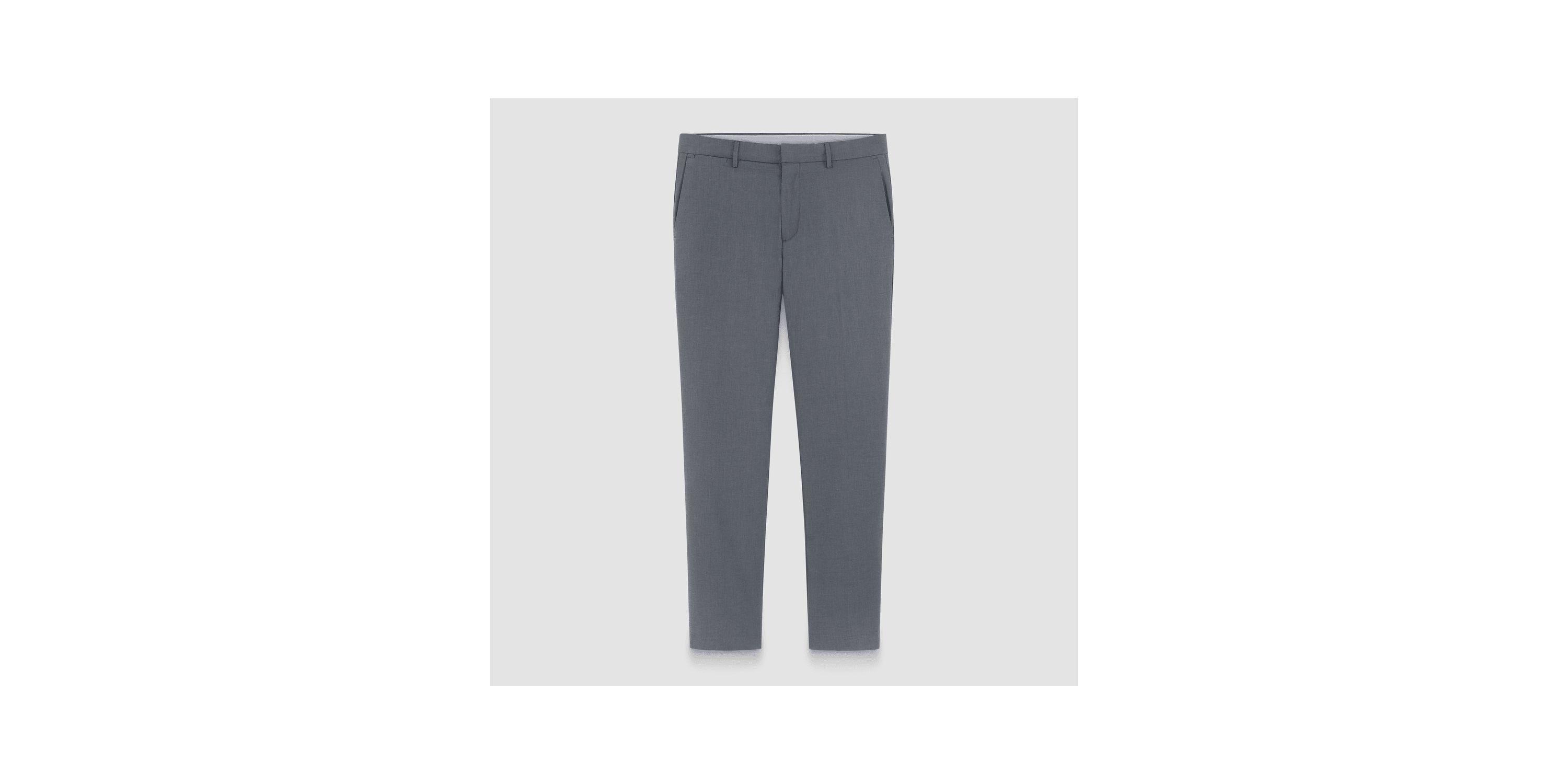Essential Melange Flat Front Dobby Pant