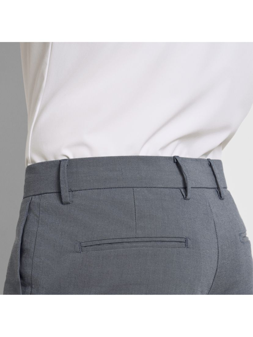 Essential Melange Flat Front Dobby Pant