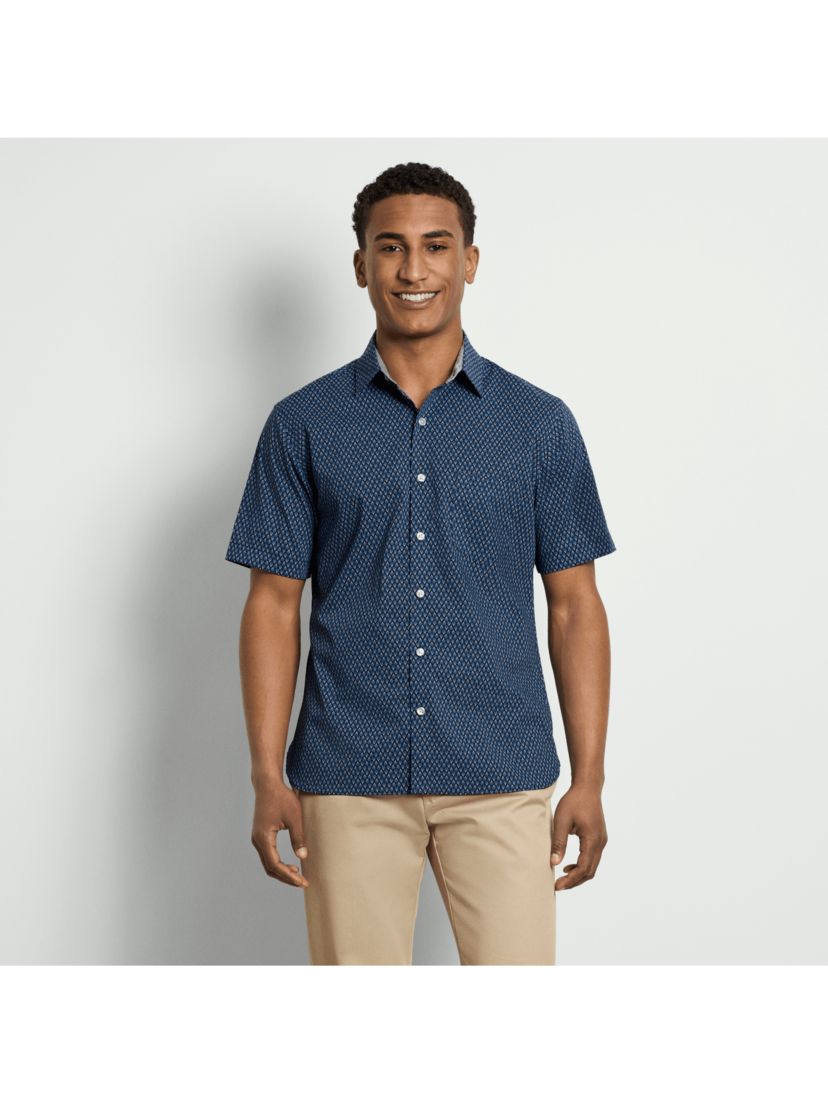 Folsen Stainshield Short Sleeve Bold Leaf Shirt