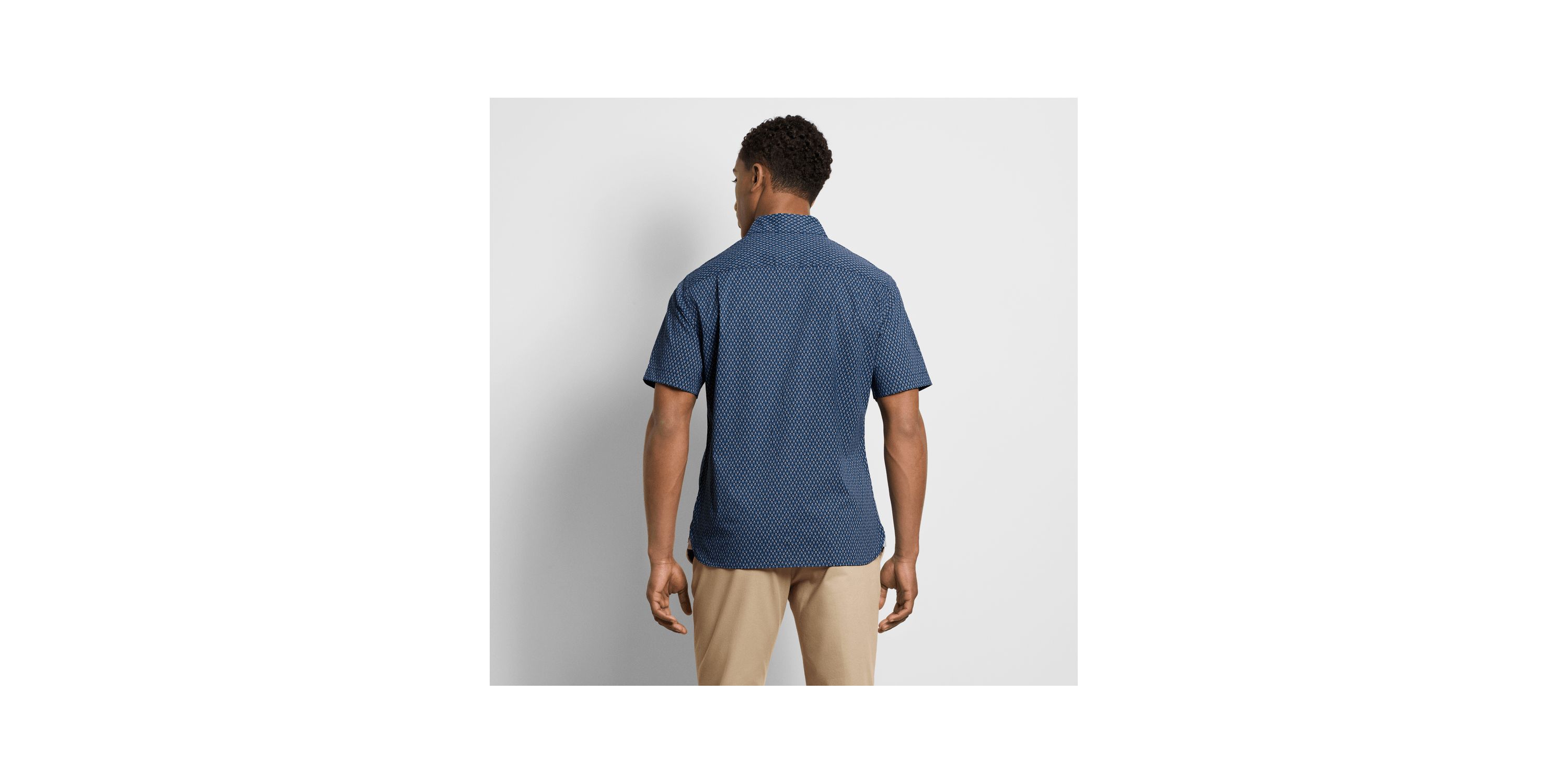 Folsen Stainshield Short Sleeve Bold Leaf Shirt