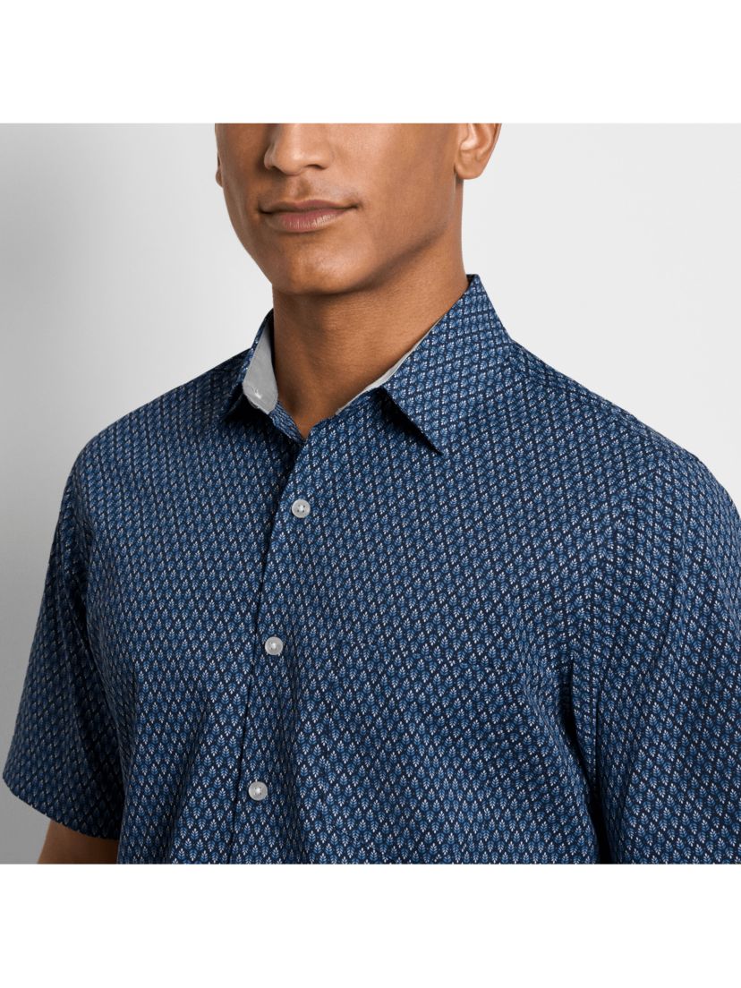 Folsen Stainshield Short Sleeve Bold Leaf Shirt