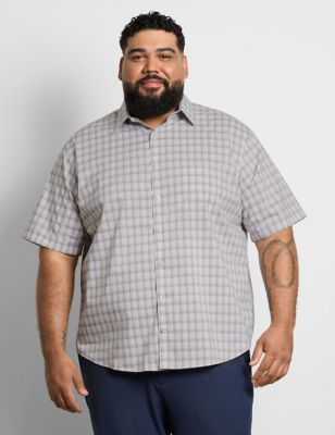 Van Heusen Men's Big & Tall Short sleeve everyday shirt, LT