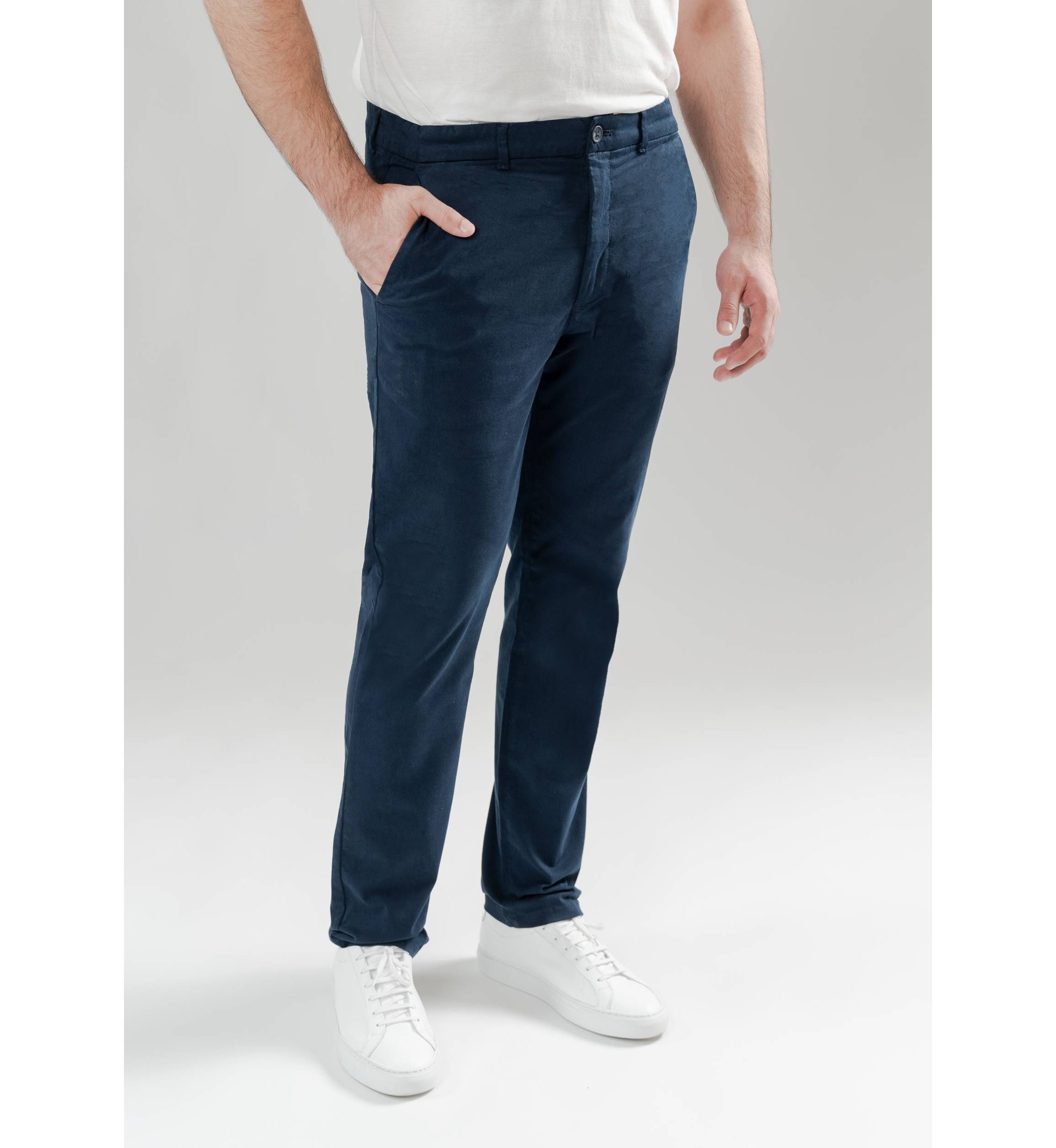 Navy Blue Ultraflex Slim Chino