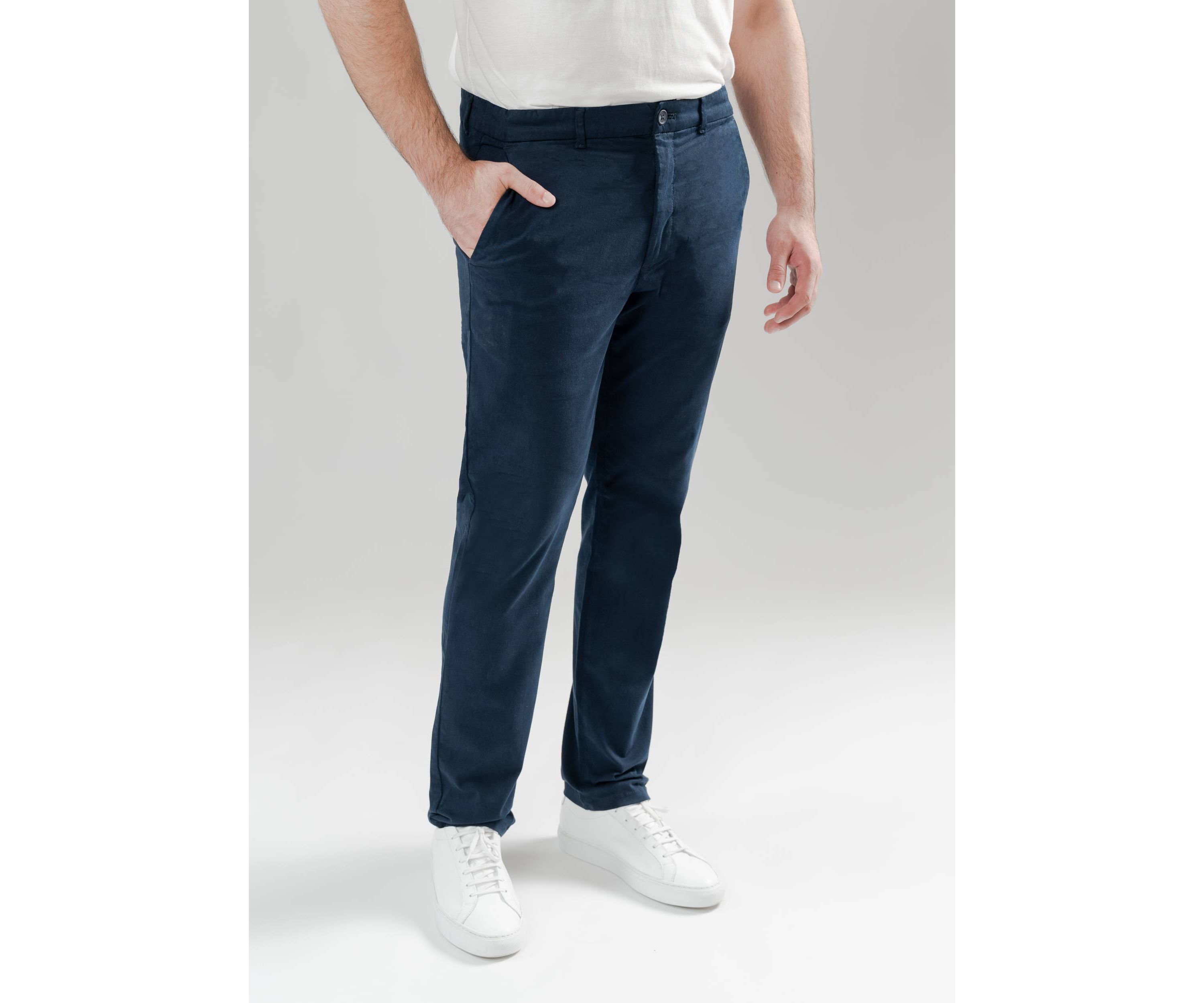 Navy Blue Ultraflex Slim Chino