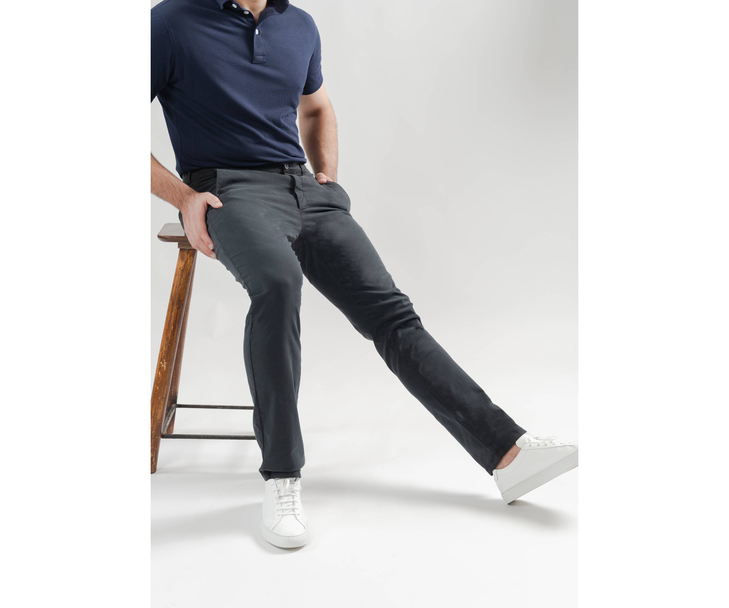 Dark Grey UltraFlex Slim Fit Chino