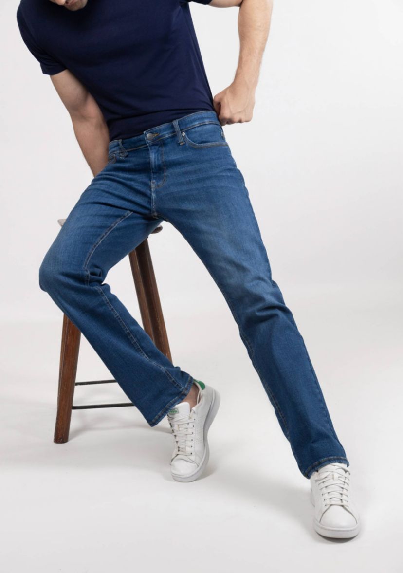 Medium Wash Straight Fit Jeans - Rotary