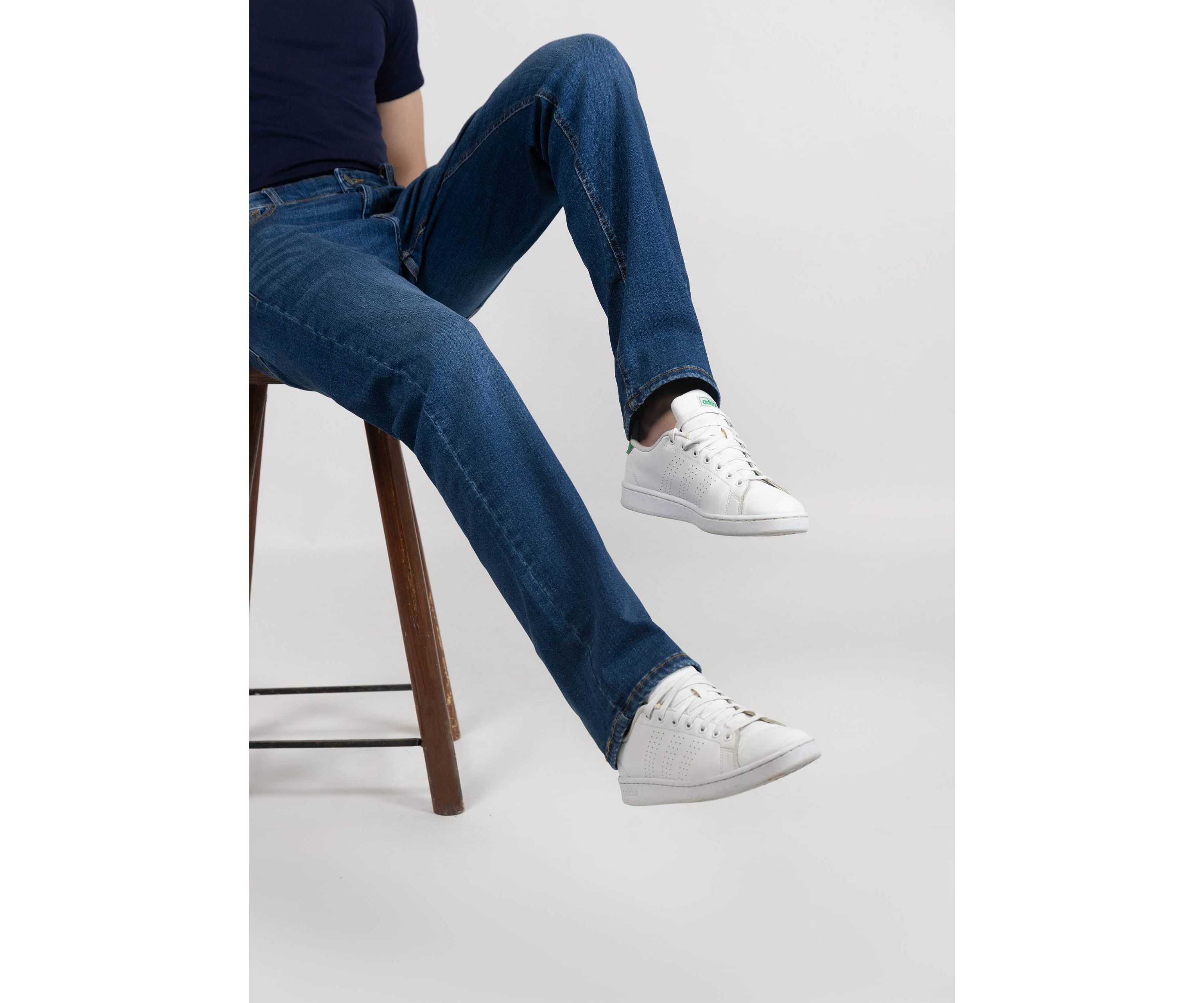 Medium Wash Straight Fit Jeans - Rotary