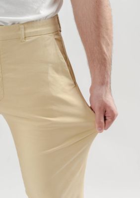 Brisk Shirts Men's Khaki Ultraflex Slim Chino