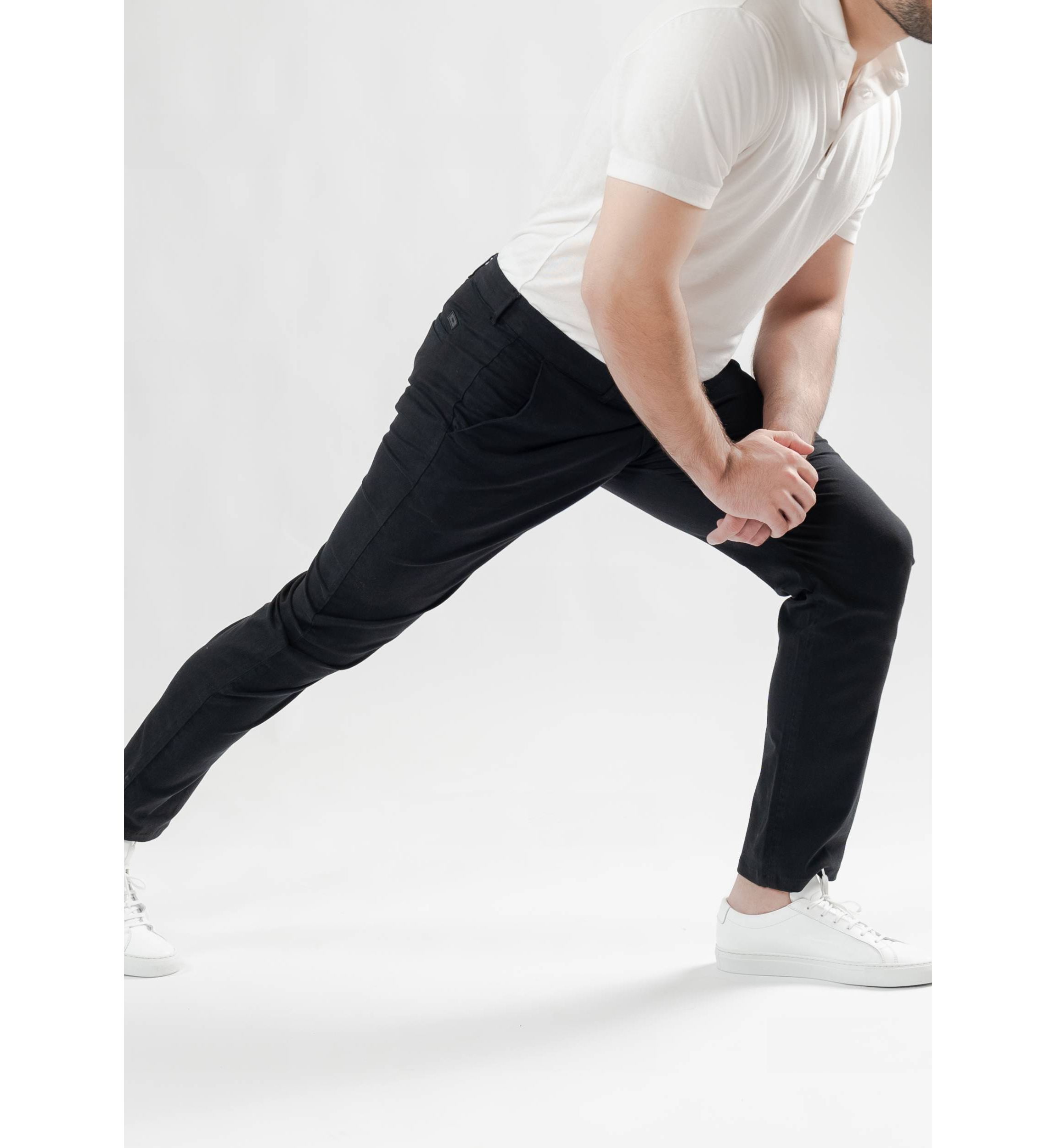 Black UltraFlex Slim Chino