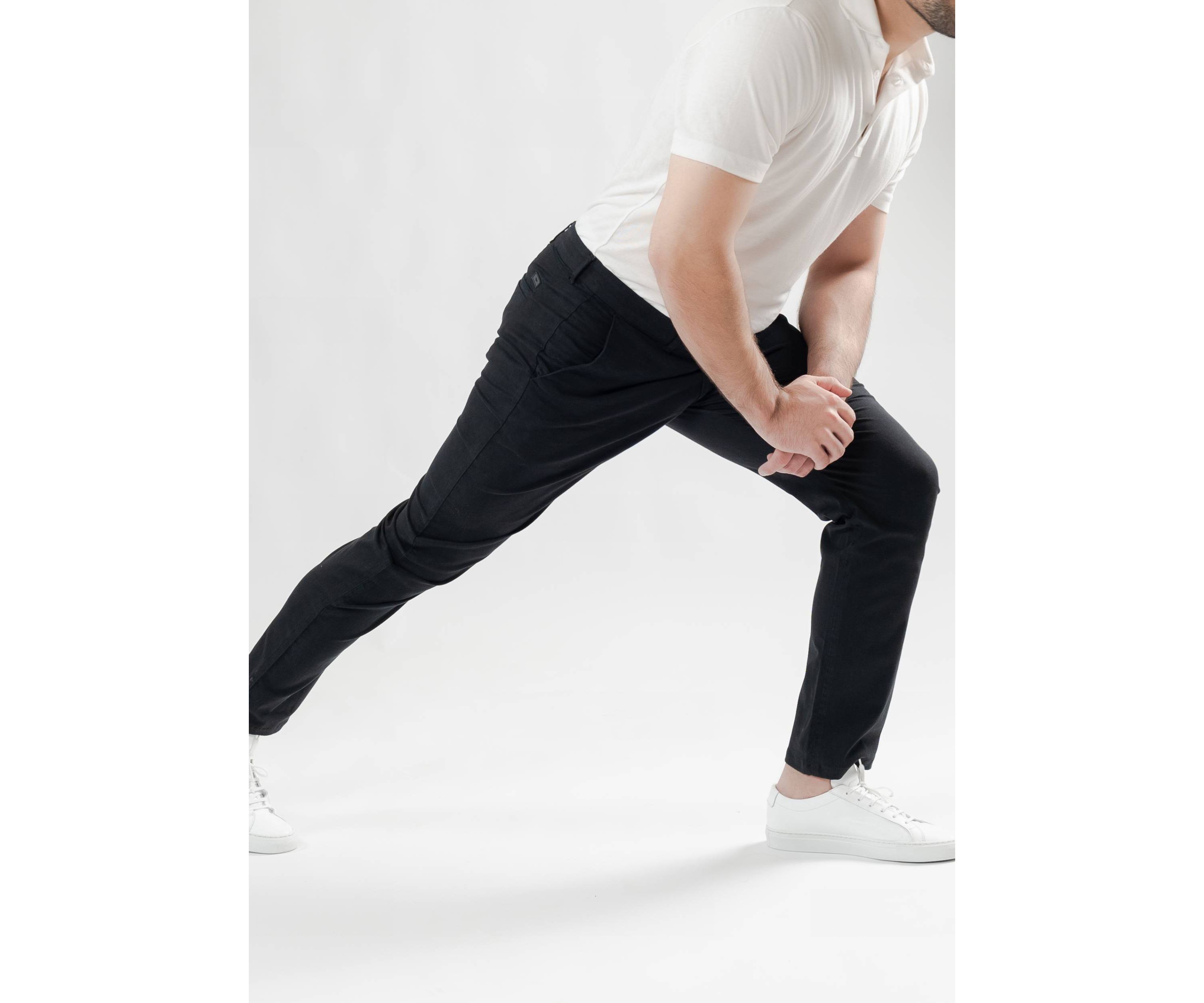 Black UltraFlex Slim Chino