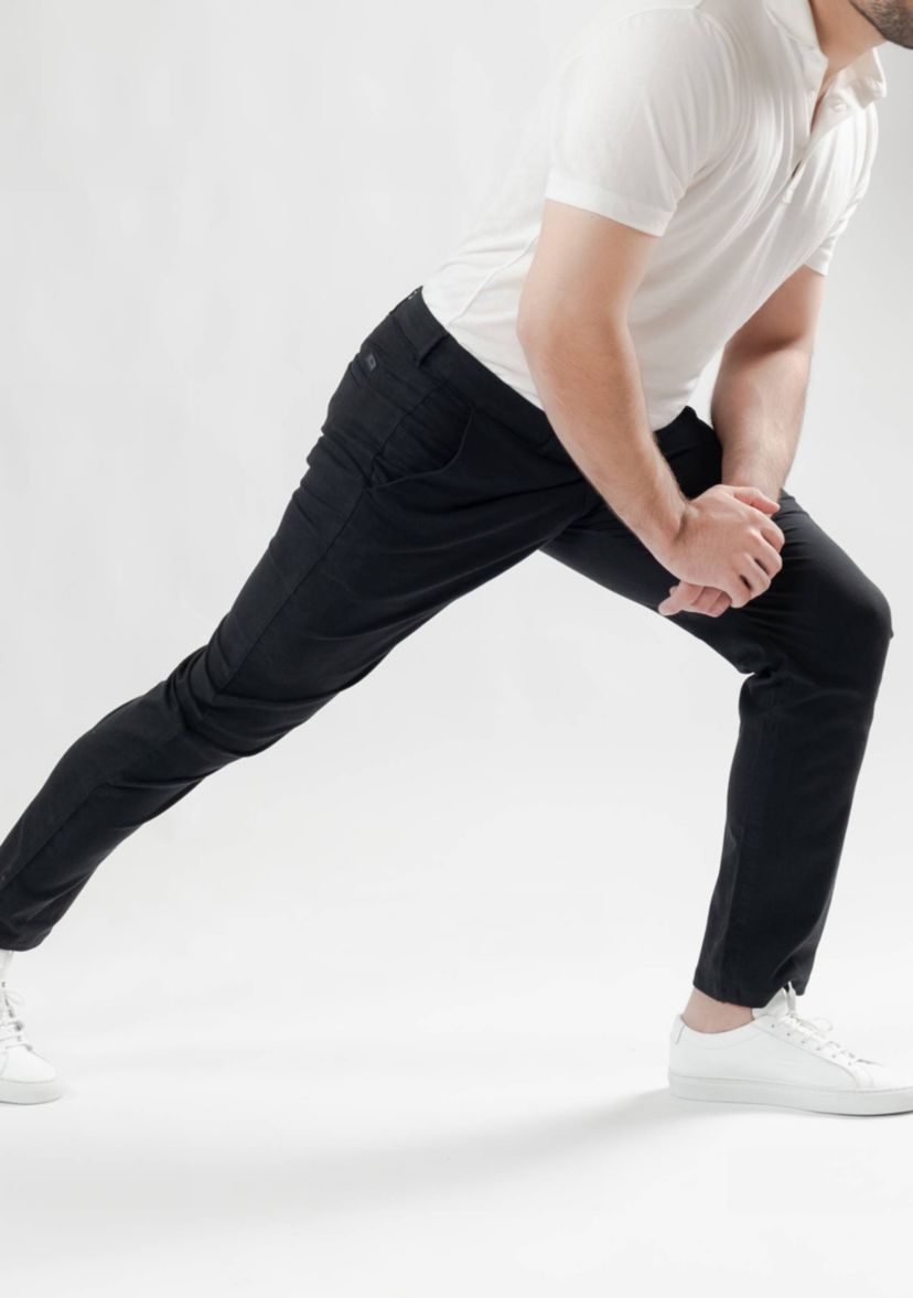 Black UltraFlex Slim Chino