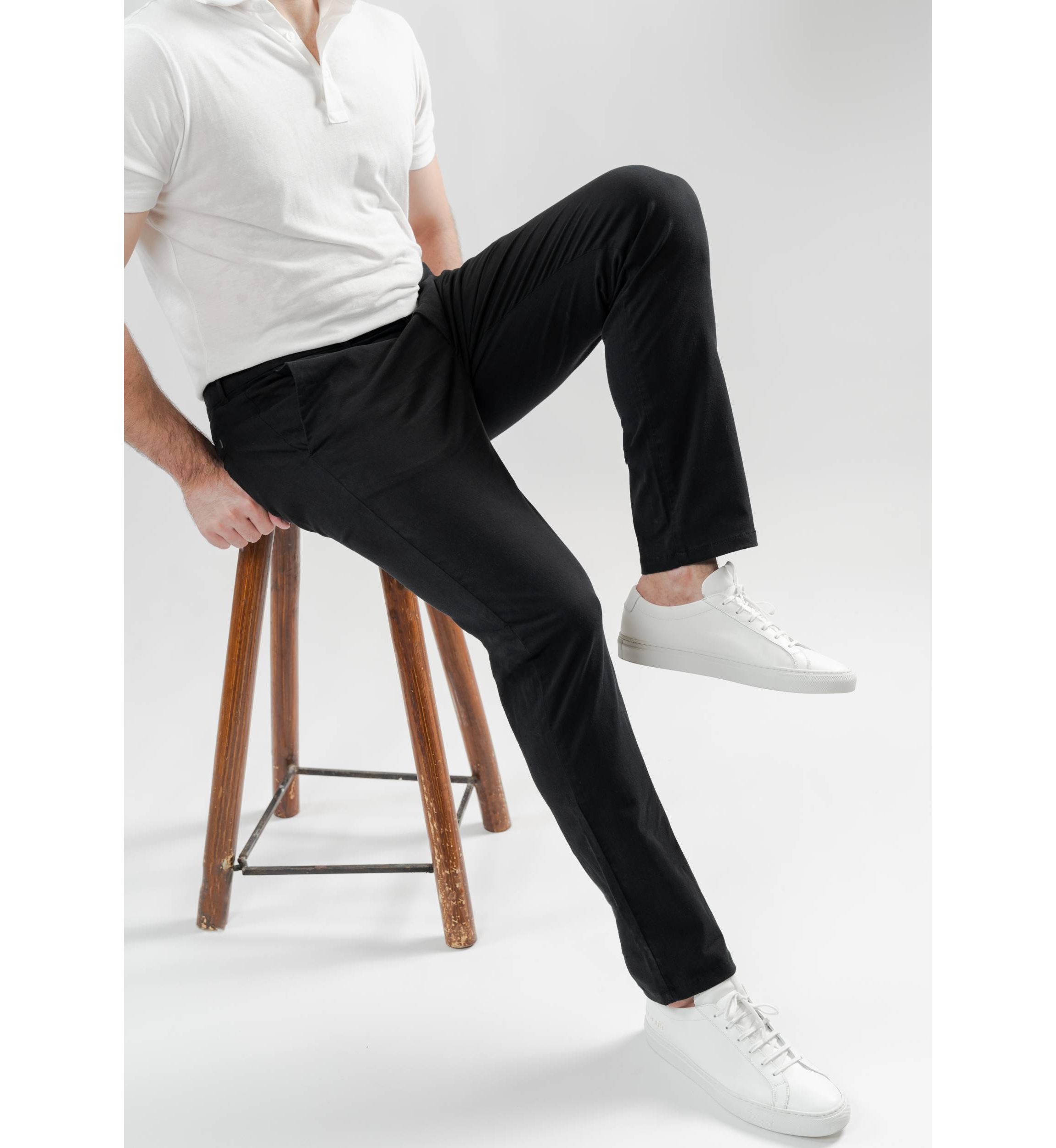 Black UltraFlex Slim Chino