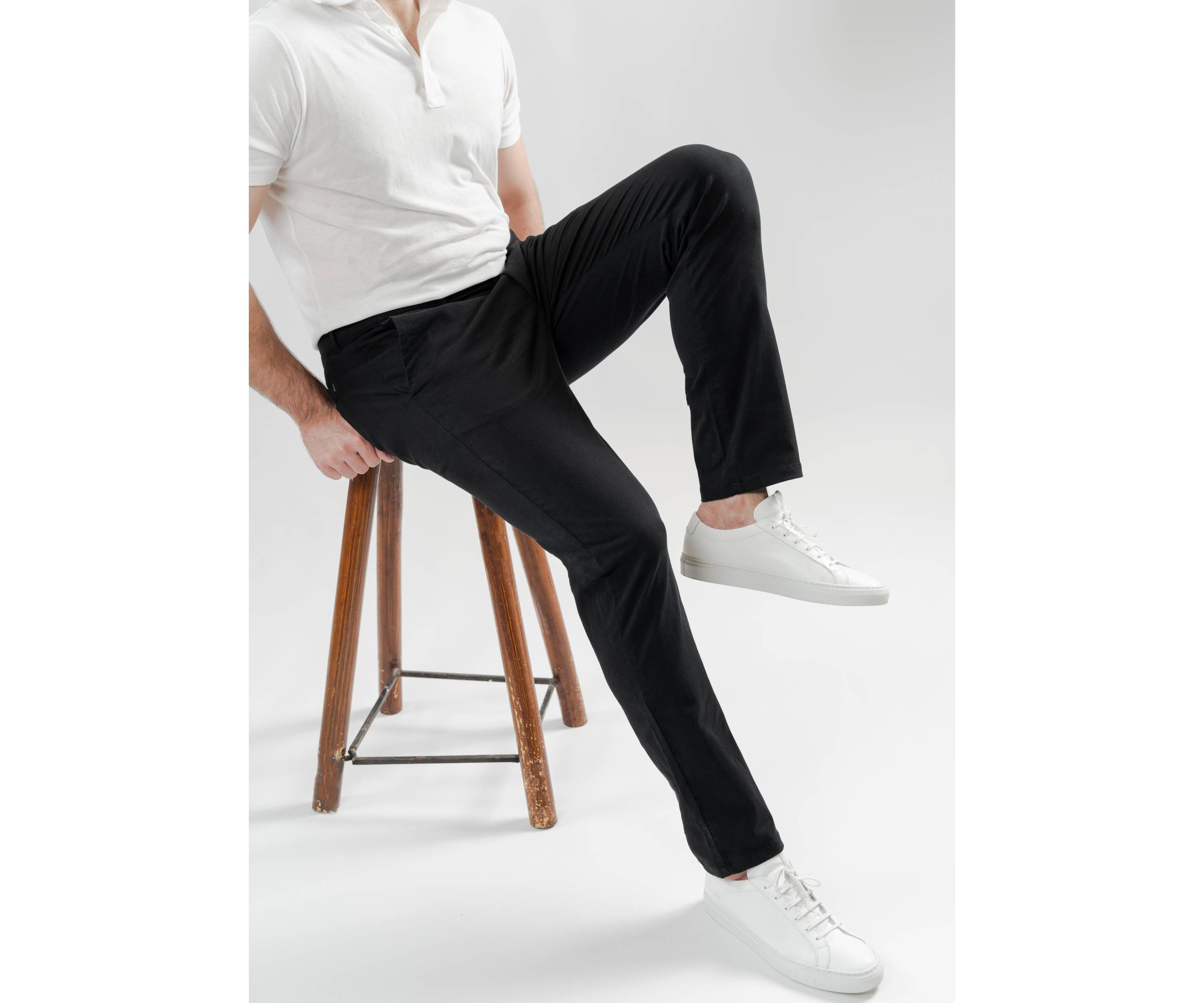 Black UltraFlex Slim Chino