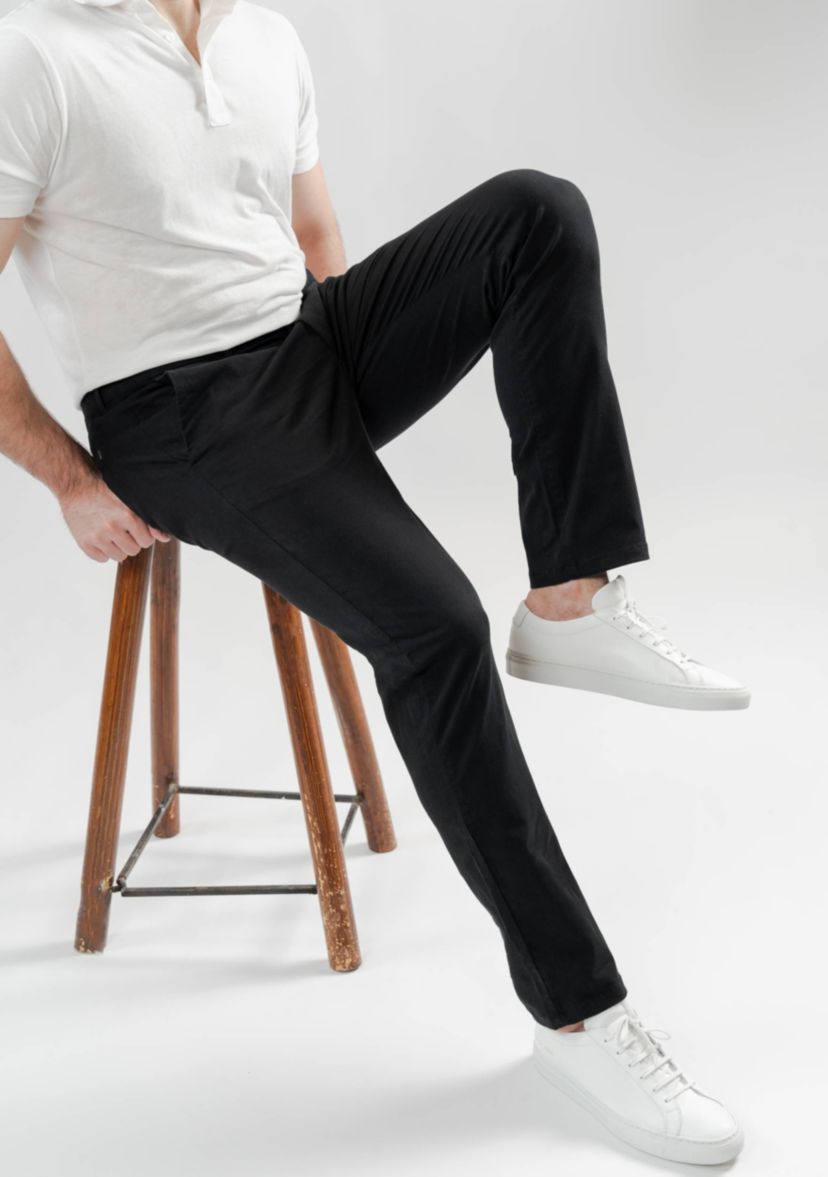 Black UltraFlex Slim Chino