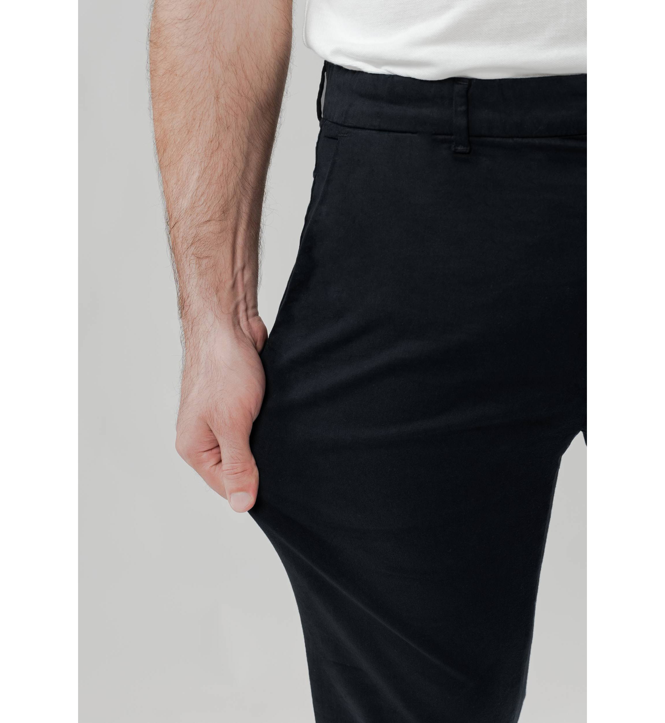 Black UltraFlex Slim Chino