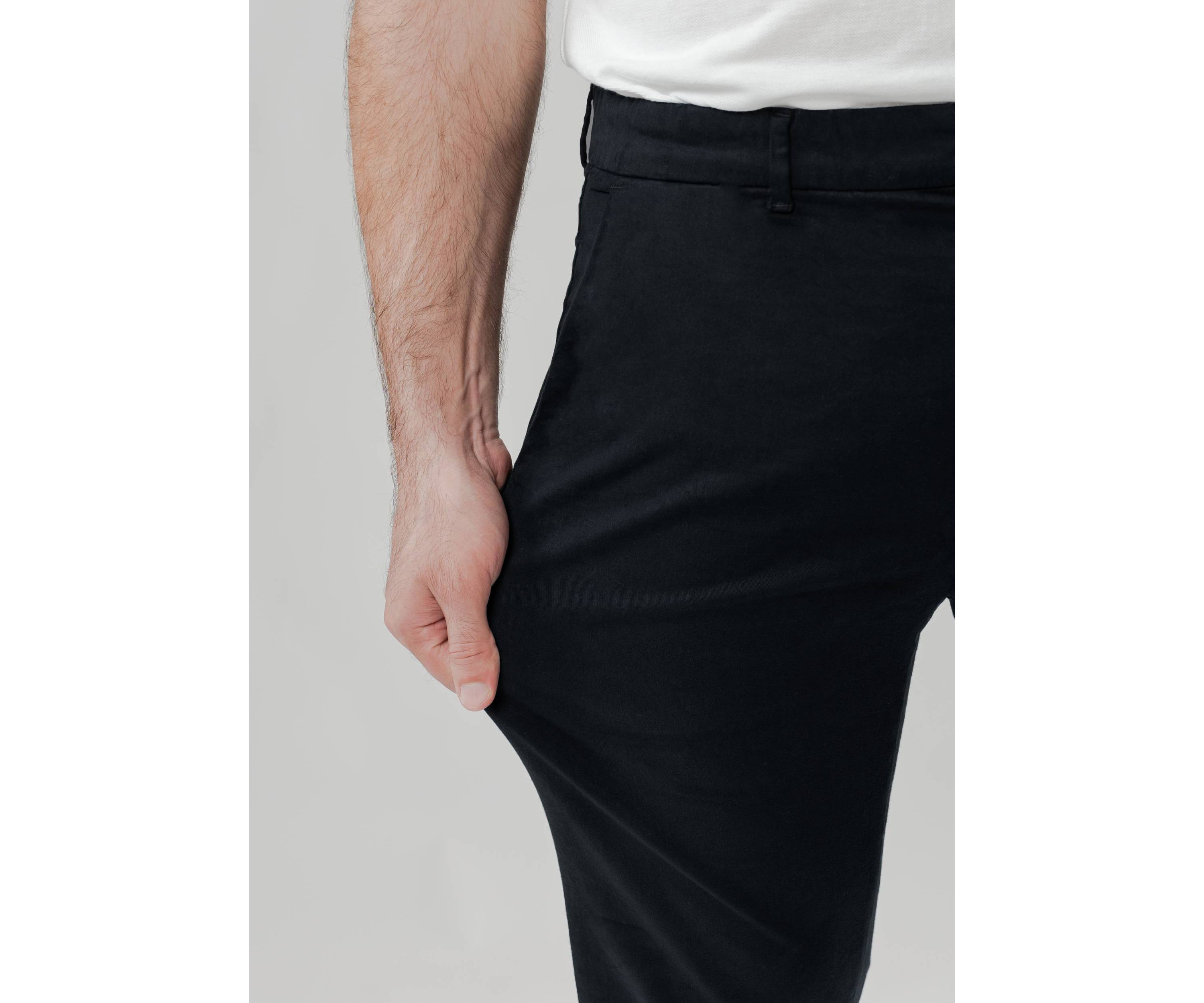 Black UltraFlex Slim Chino