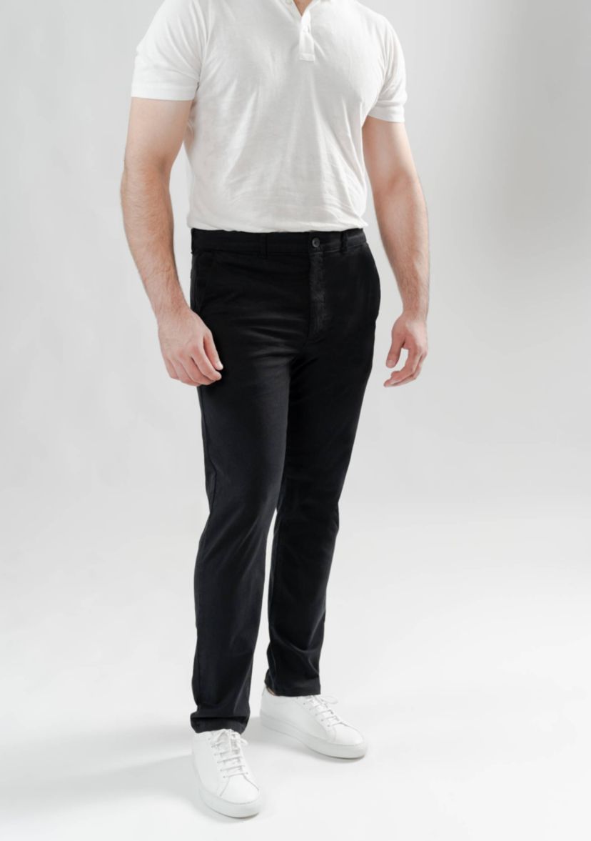 Black UltraFlex Slim Chino
