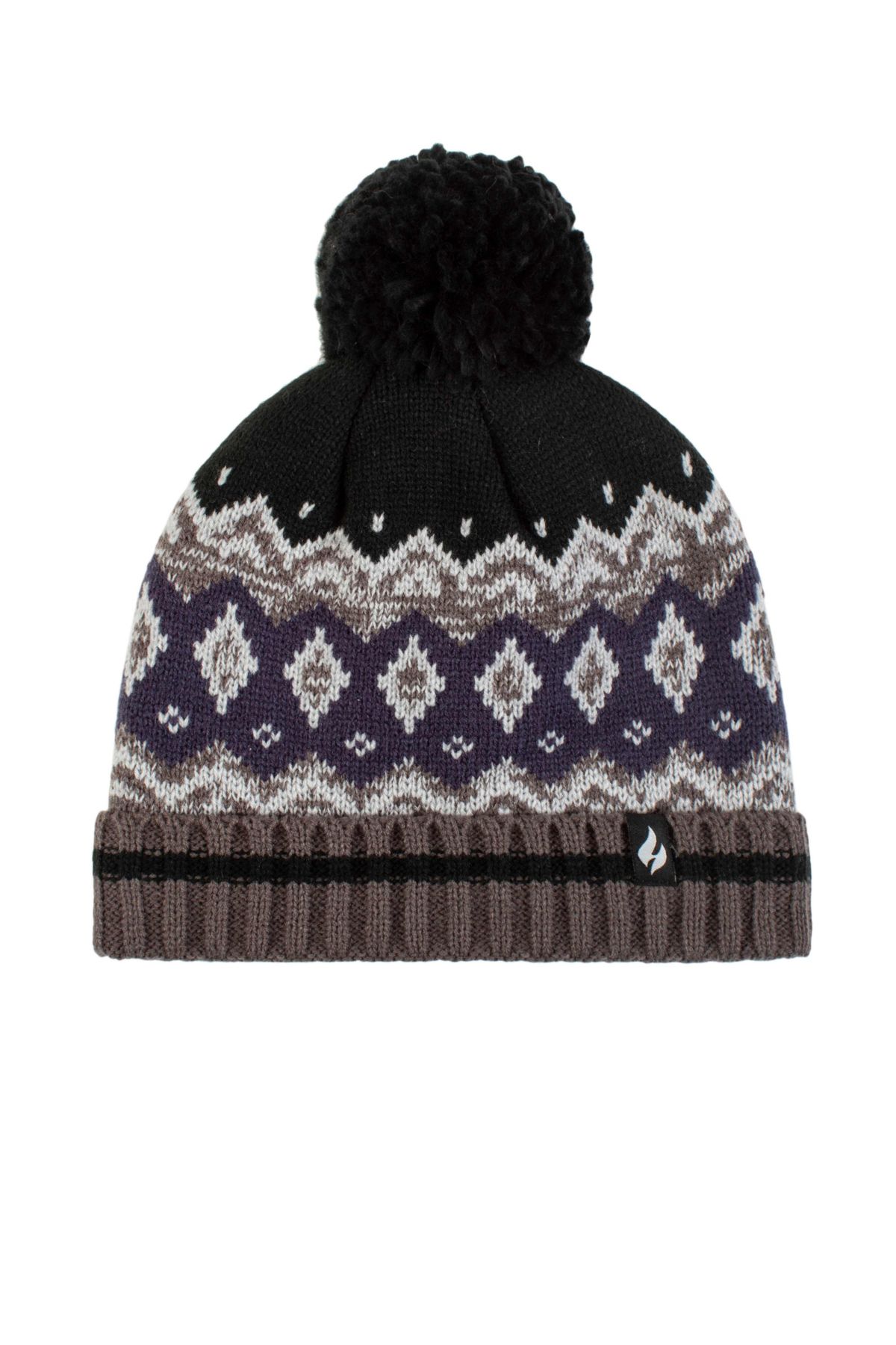 Dylan Patterned Hat with Pom pom