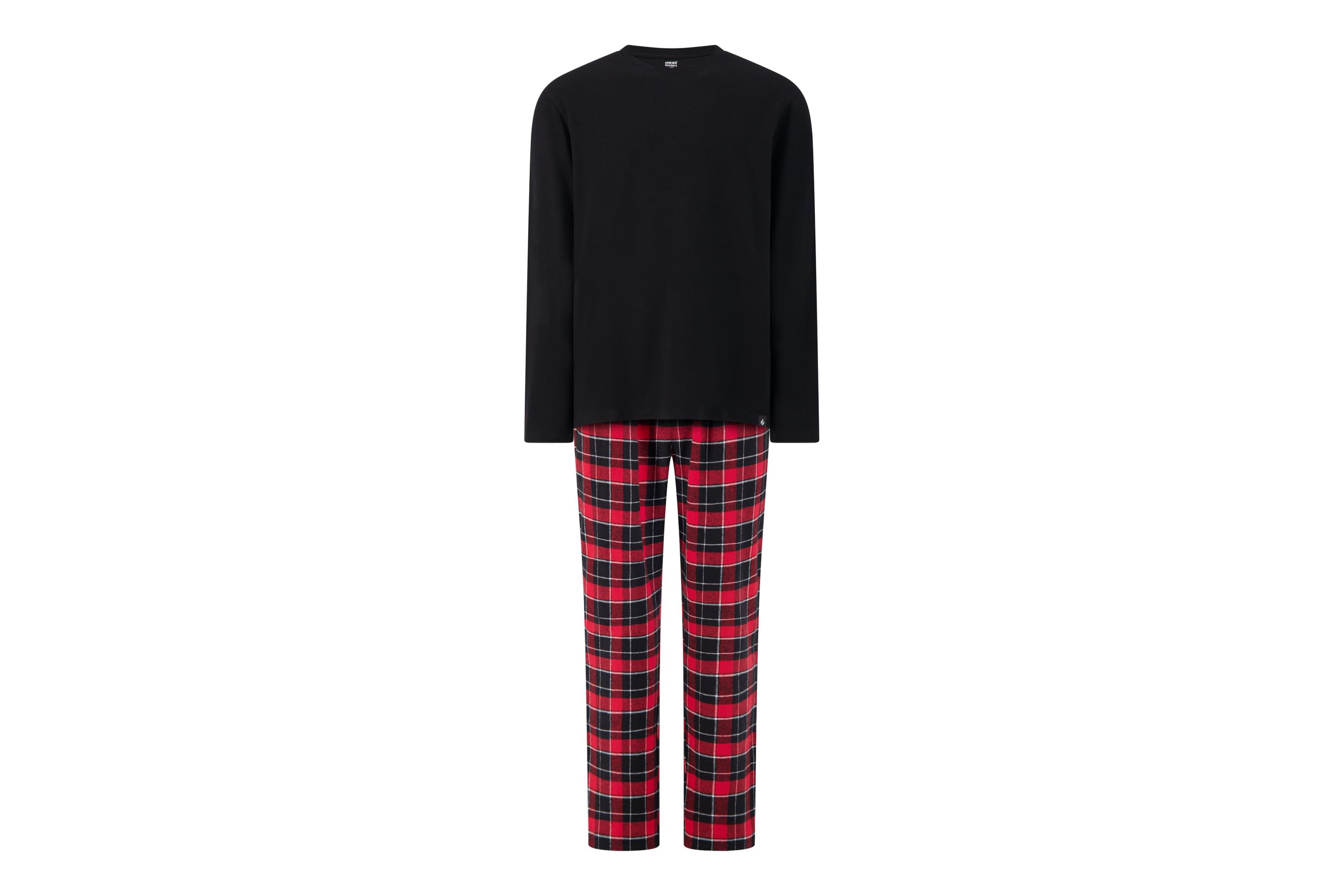 Flemming Waffle Top/Flannel Pants Pajama Set