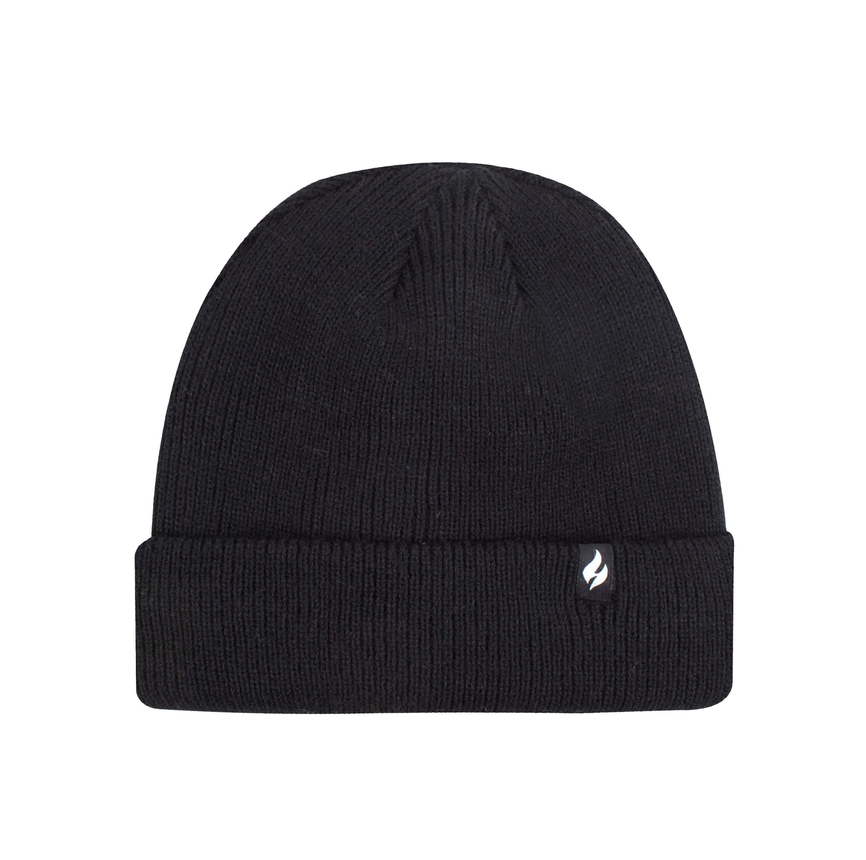 Oran Solid Flat Knit Roll Up Hat