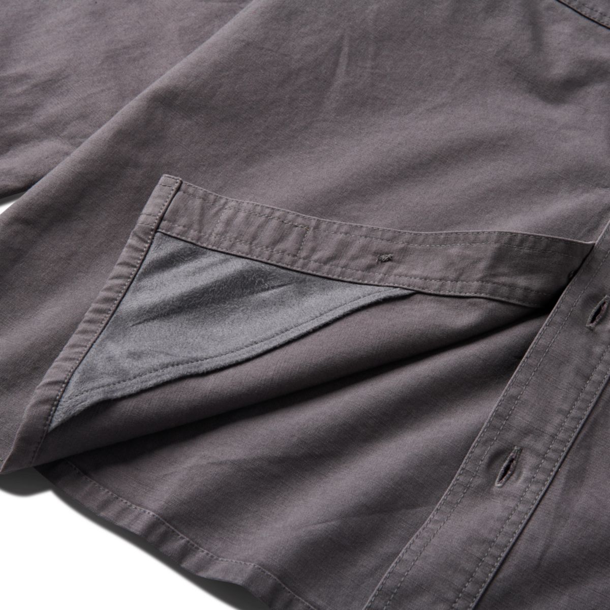 Mens Lucky Brand Workwear Long Sleeve Solid Slub Canvas Shirt