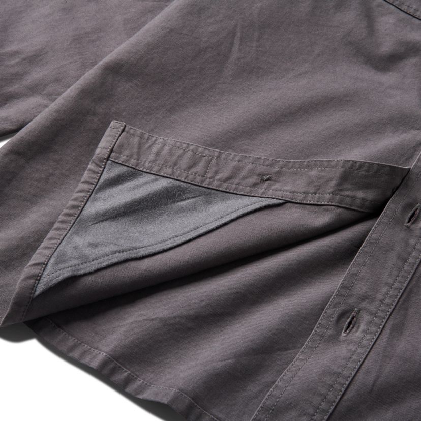 Mens Lucky Brand Workwear Long Sleeve Solid Slub Canvas Shirt