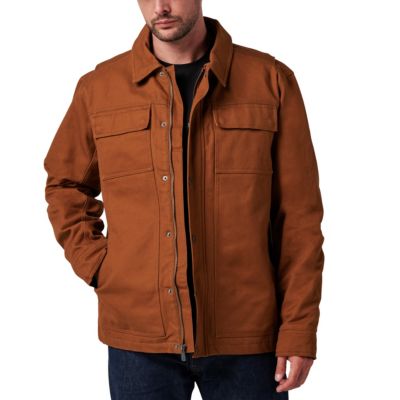 Men's Lucky Brand Workwear Full Zip Canvas Chore Jacket with Quilted Lining, 2XL