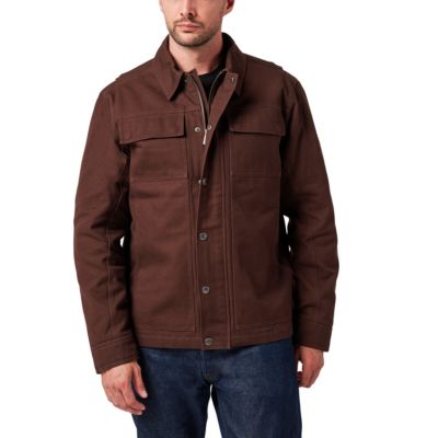 Men's Lucky Brand Workwear Full Zip Canvas Chore Jacket with Quilted Lining