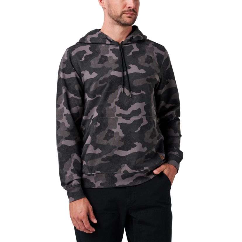 Mens Lucky Brand Workwear Long Sleeve Camo French Terry Hoodie