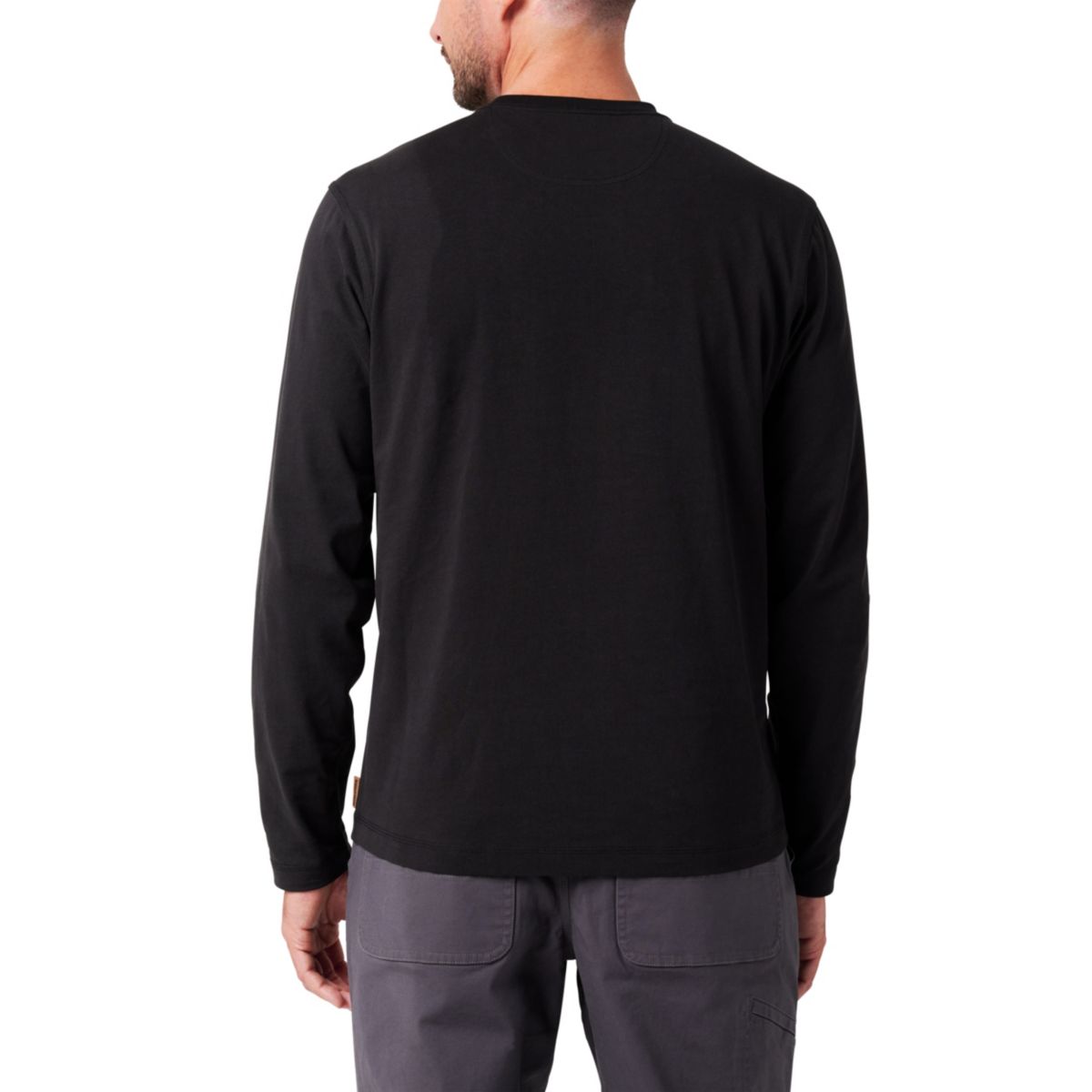 Mens Lucky Brand Workwear Long Sleeve Core Logo T-Shirt