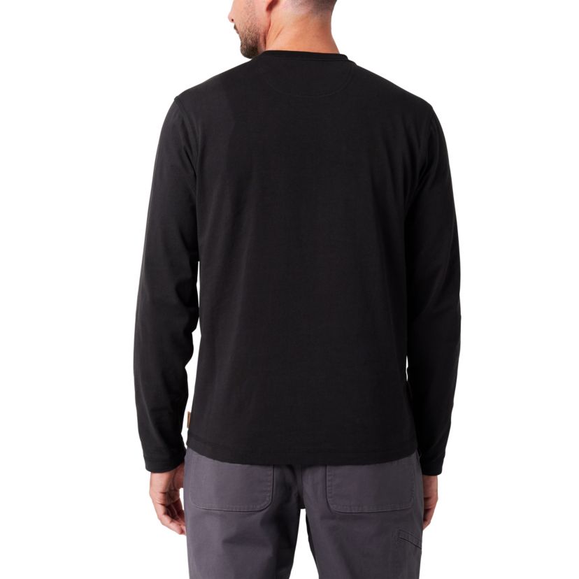 Mens Lucky Brand Workwear Long Sleeve Core Logo T-Shirt