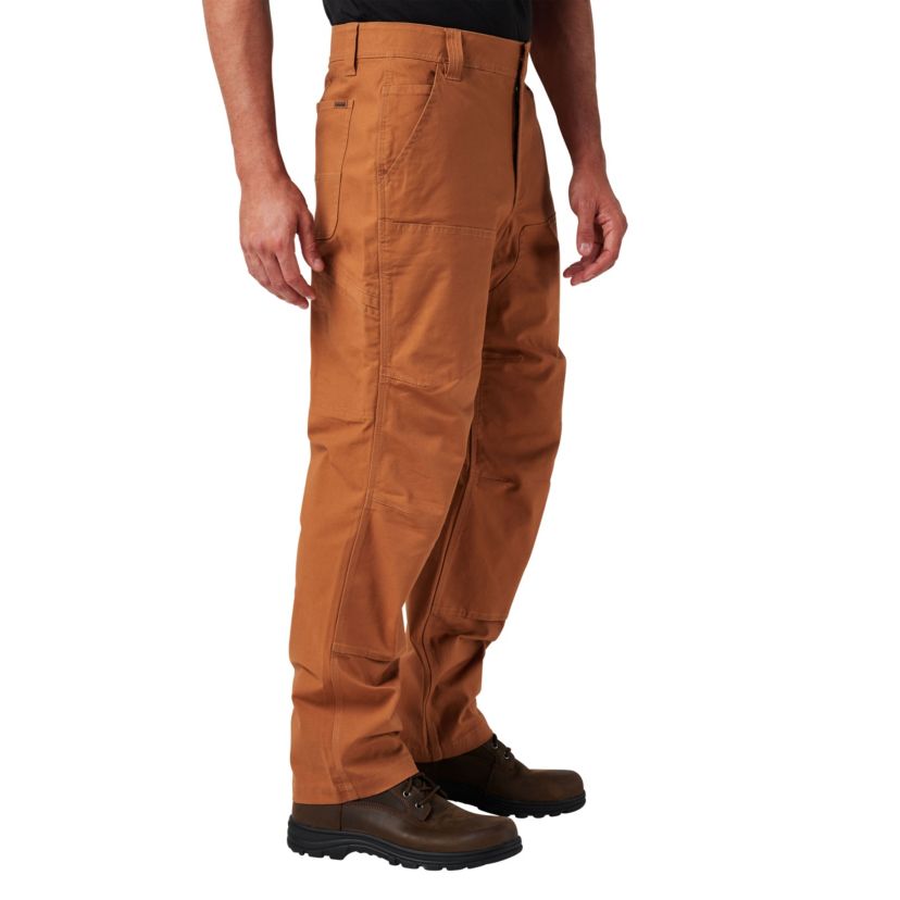 Mens Lucky Brand Workwear Dbl Knee Canvas Pant with Comfort Fit Waist