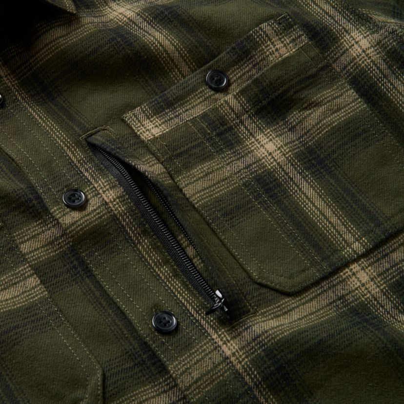 Mens Lucky Brand Workwear Long Sleeve Hometown Yarn Dyed Plaid Flannel Workshirt