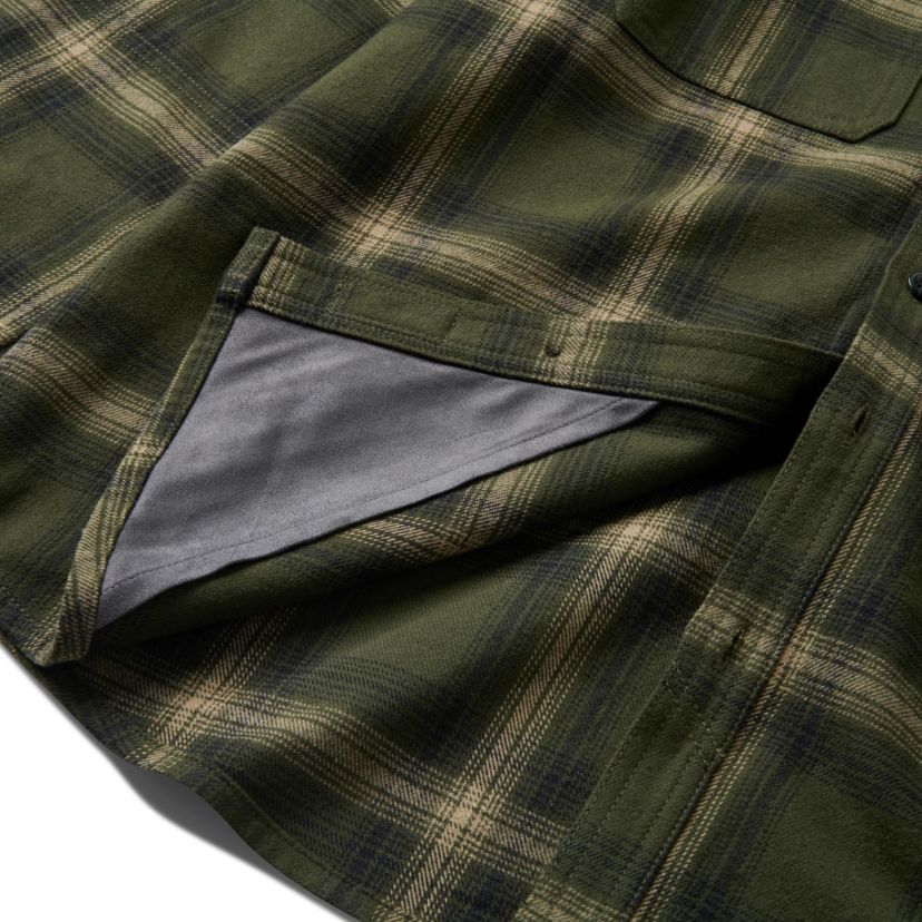 Mens Lucky Brand Workwear Long Sleeve Hometown Yarn Dyed Plaid Flannel Workshirt