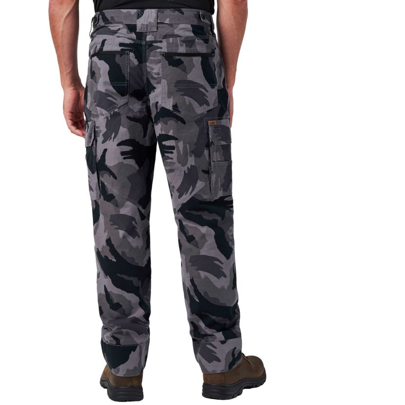 Mens Lucky Brand Workwear Canvas Camo Cargo Pant with Inner Drawstring