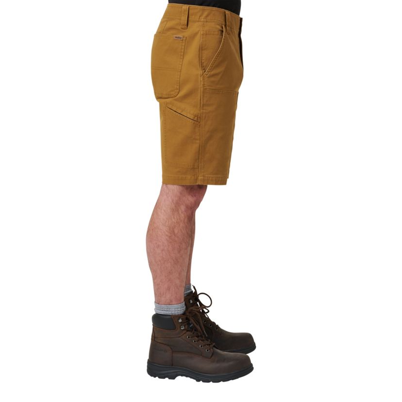 Mens Lucky Brand Workwear Dbl Front Panel Canvas Short with Comfort Waist