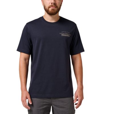 Lucky Brand Workwear Men's Short Sleeve Vice Grip Tool Graphic T-Shirt, Navy Blue, 2XL