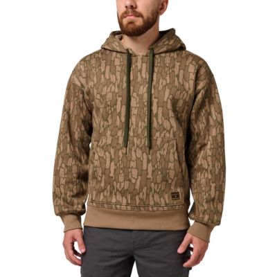 Lucky Brand Workwear Men's Bark Camo Print Pullover Hoodie, 2XL