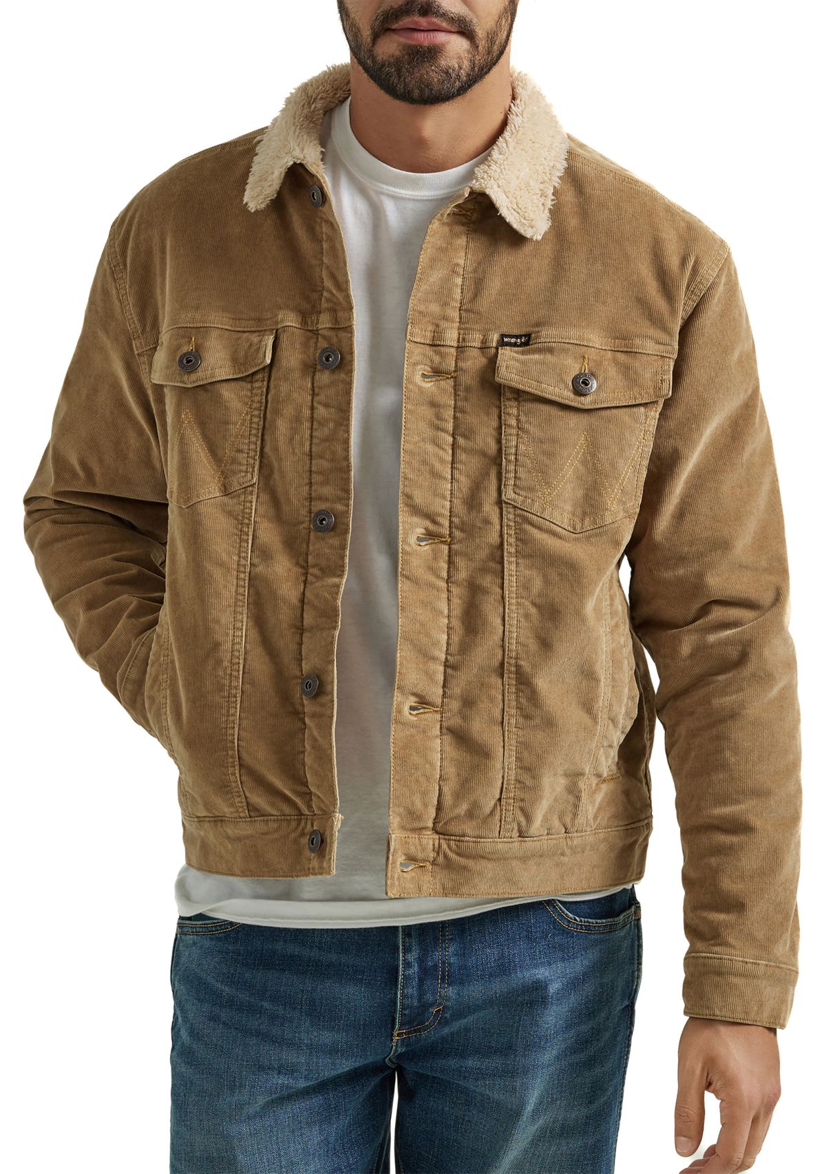 Mens Sherpa Lined Trucker Jacket