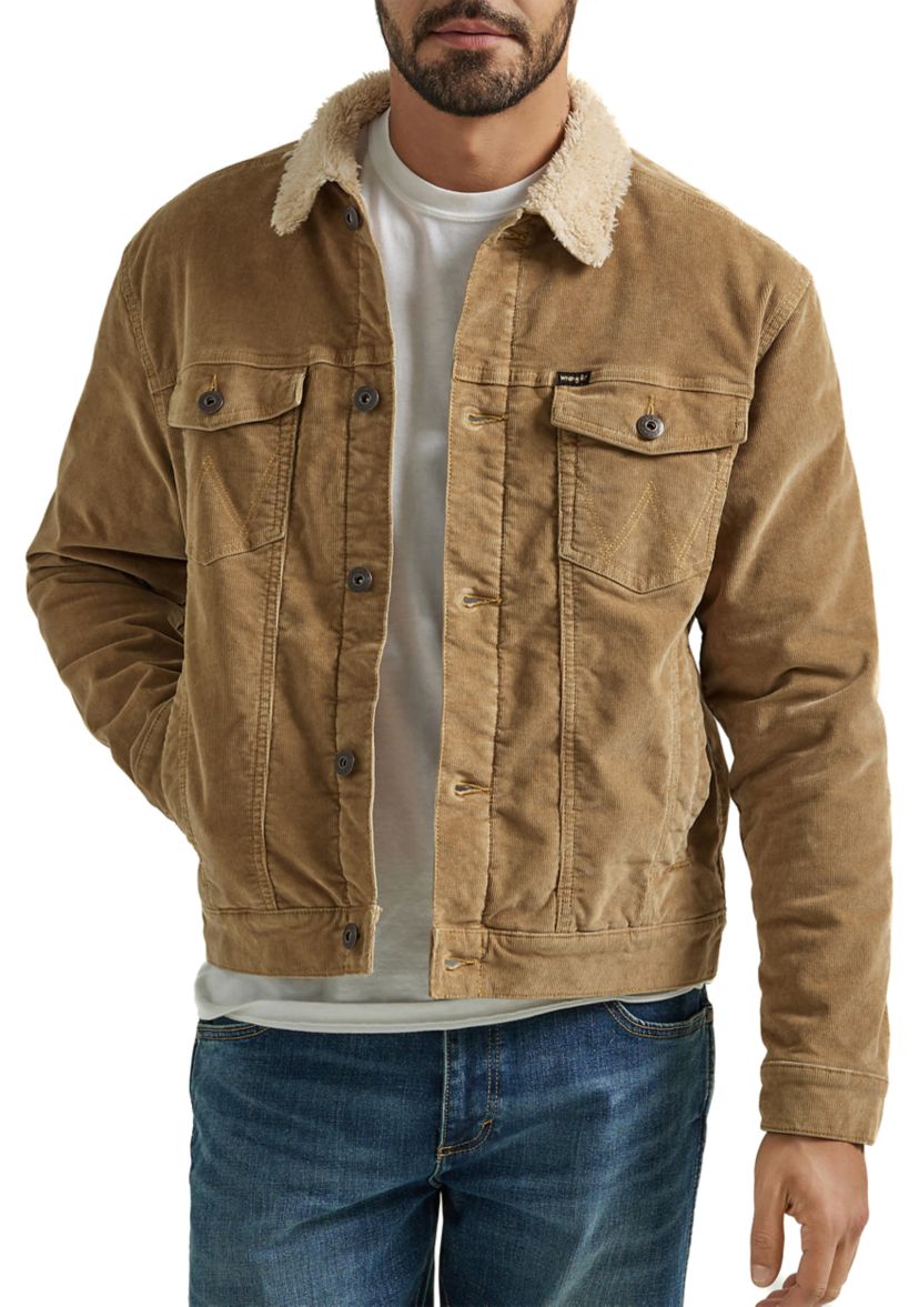 Mens Sherpa Lined Trucker Jacket