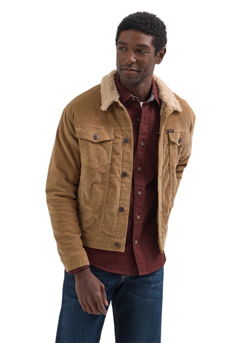 Mens Sherpa Lined Trucker Jacket
