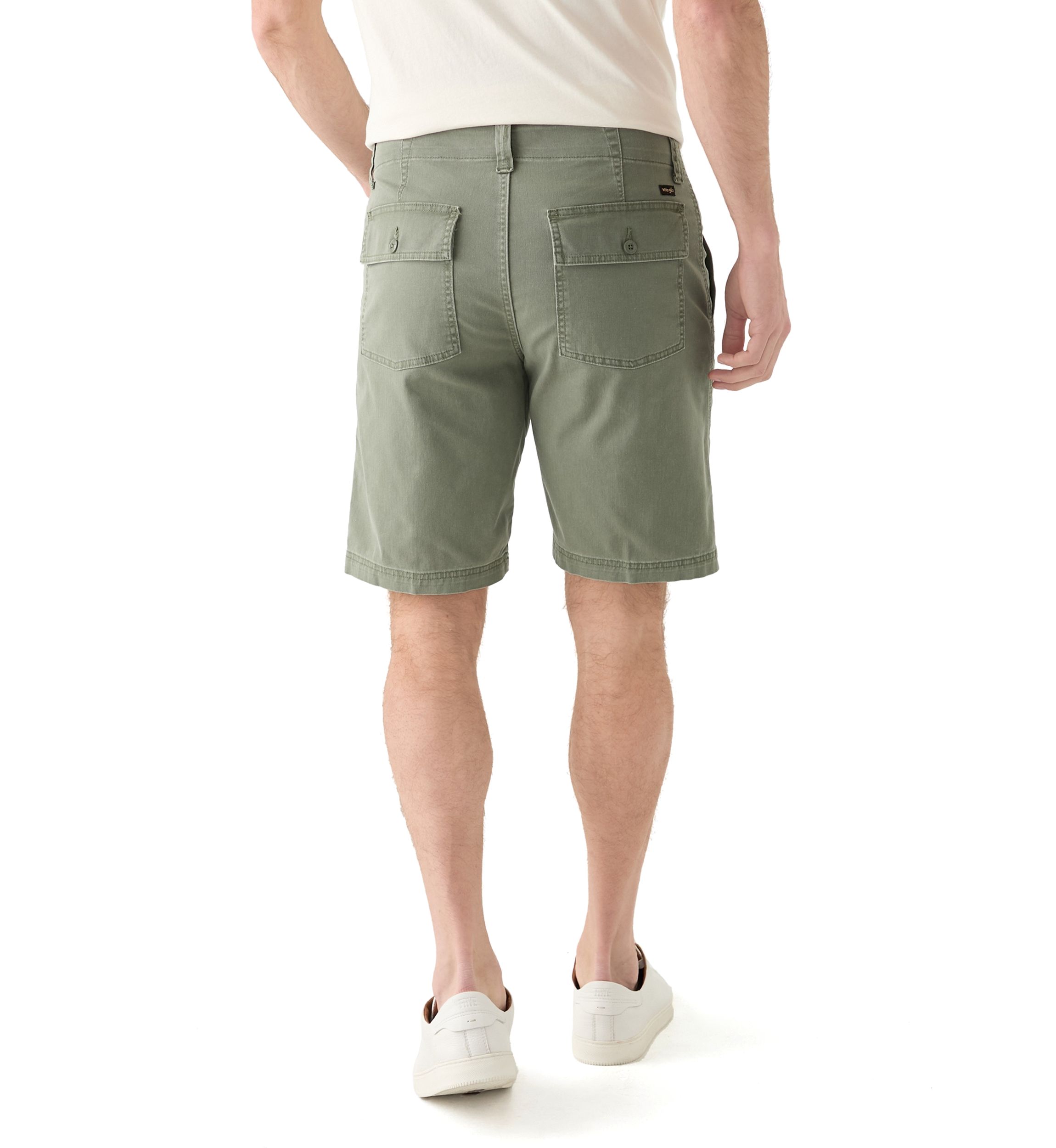 Mens Utility Fatigue Flat Front Shorts 