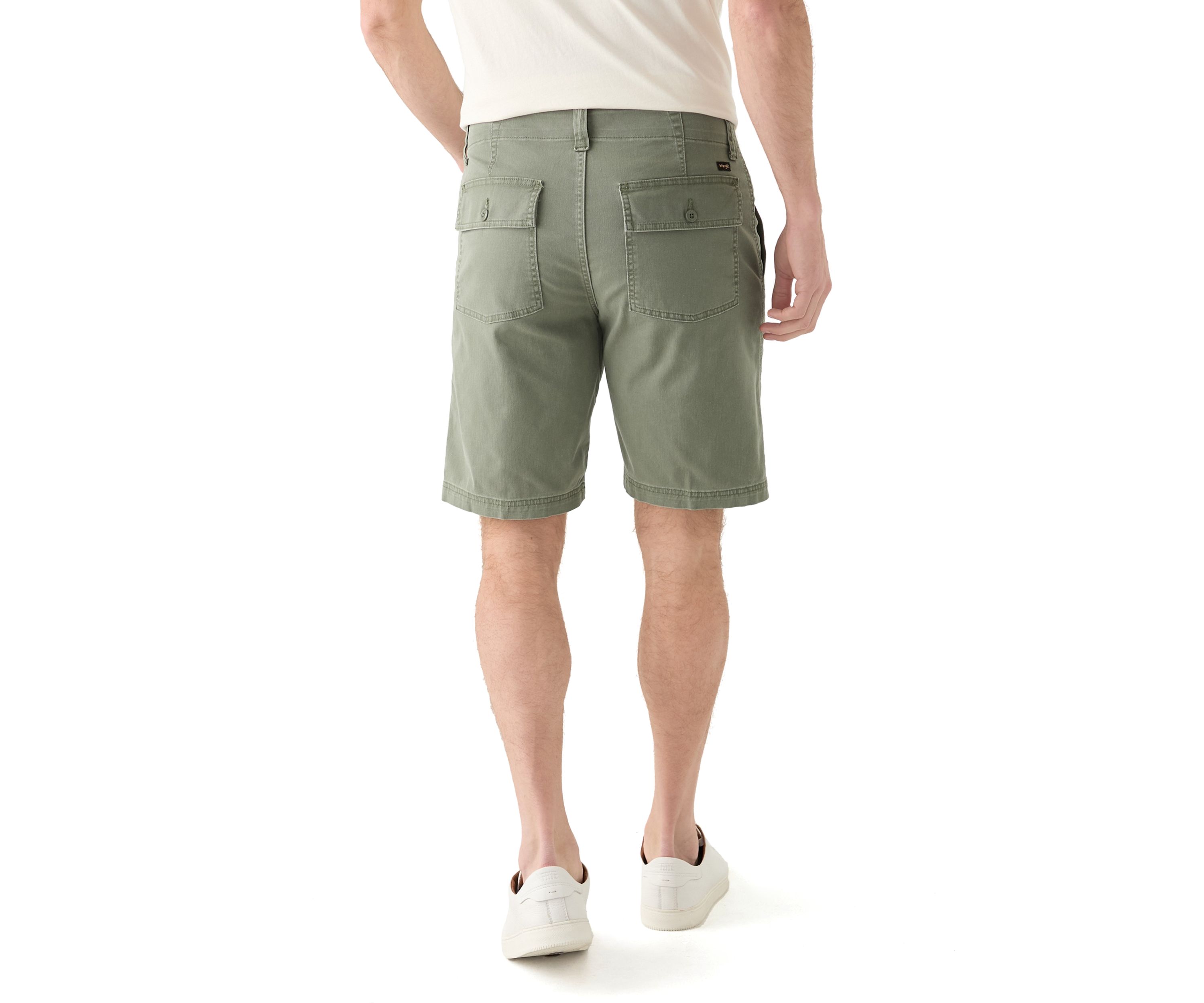Mens Utility Fatigue Flat Front Shorts 
