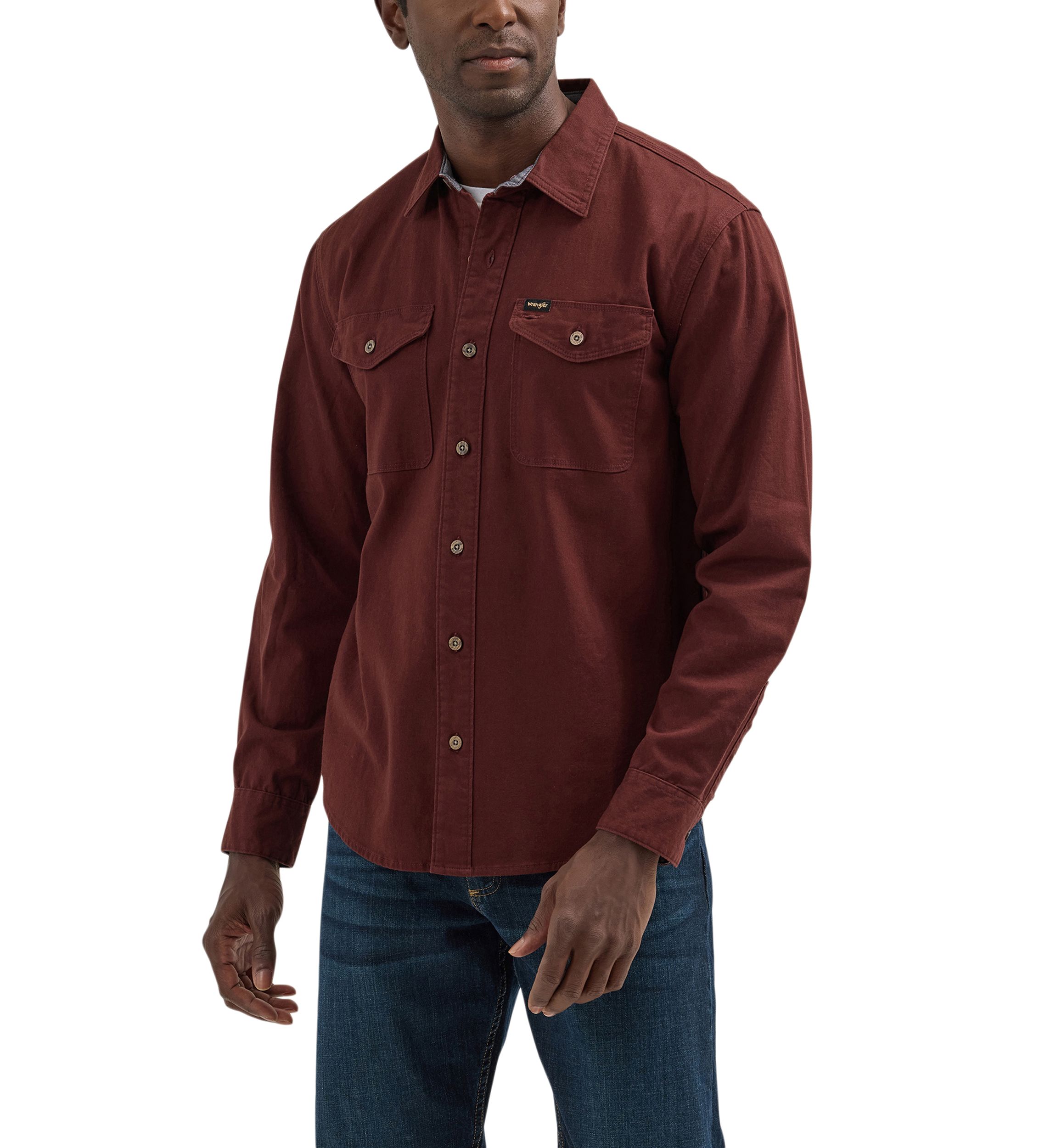 Mens Brushed Back Twill Shirt