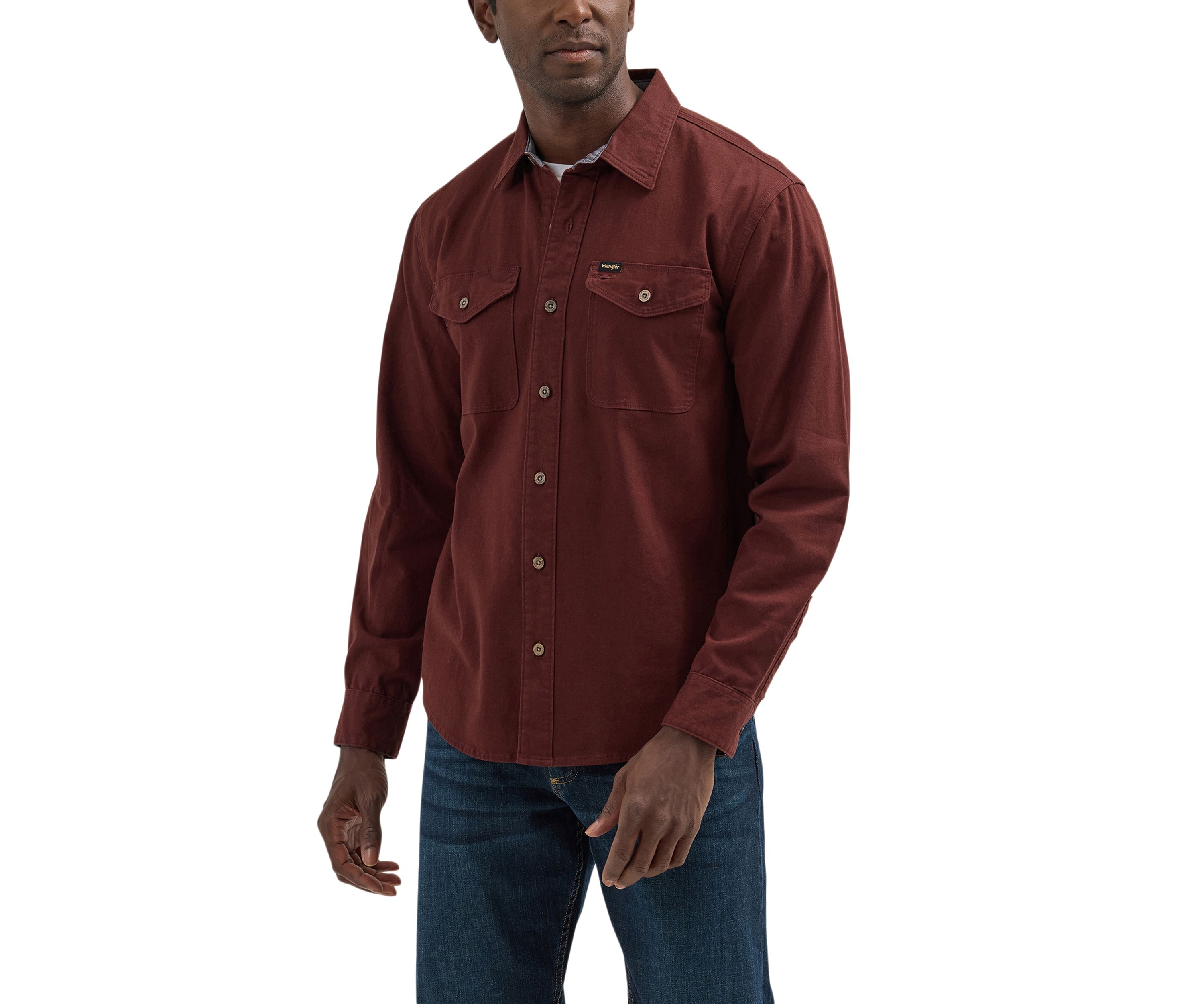 Mens Brushed Back Twill Shirt