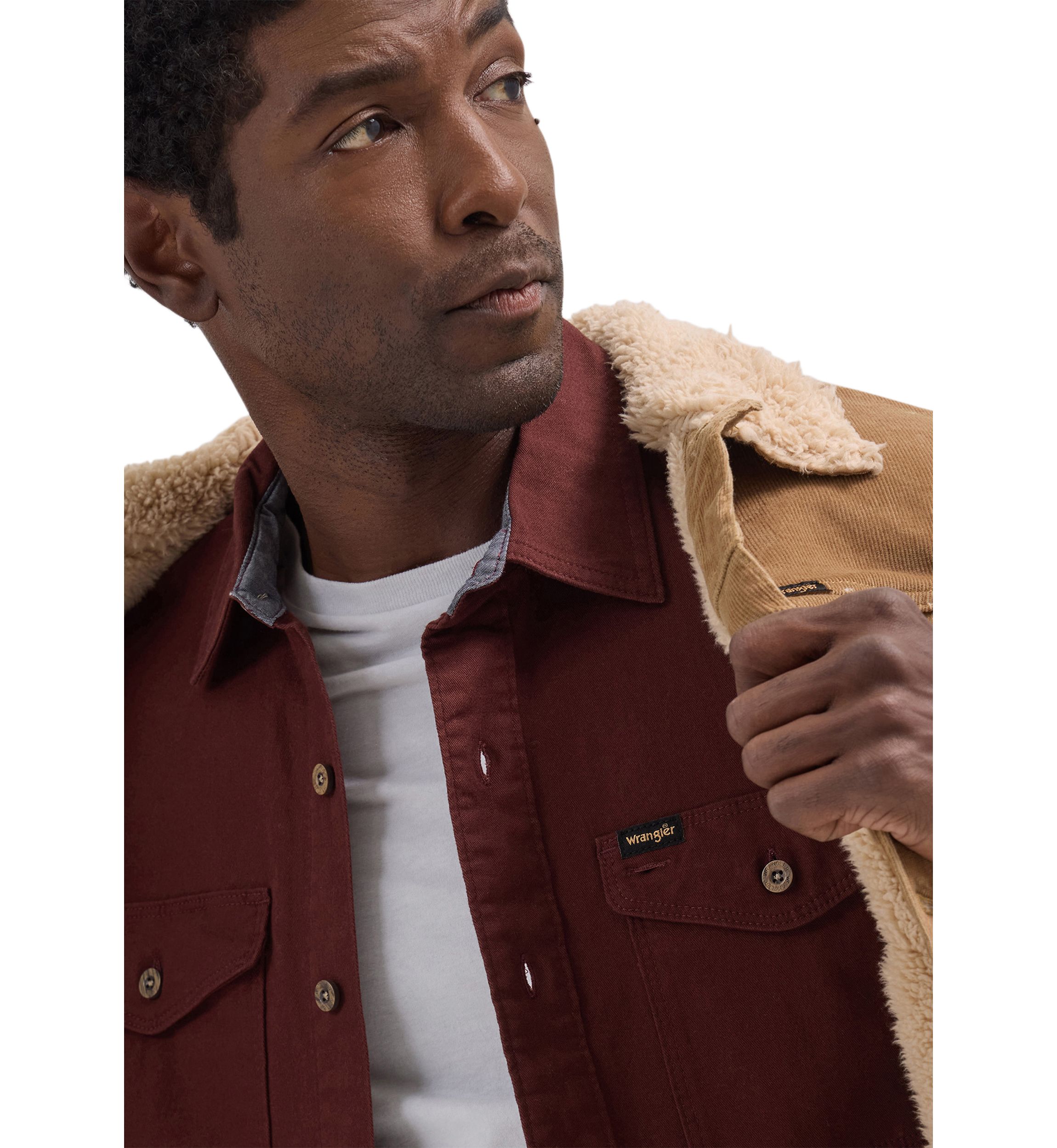 Mens Brushed Back Twill Shirt
