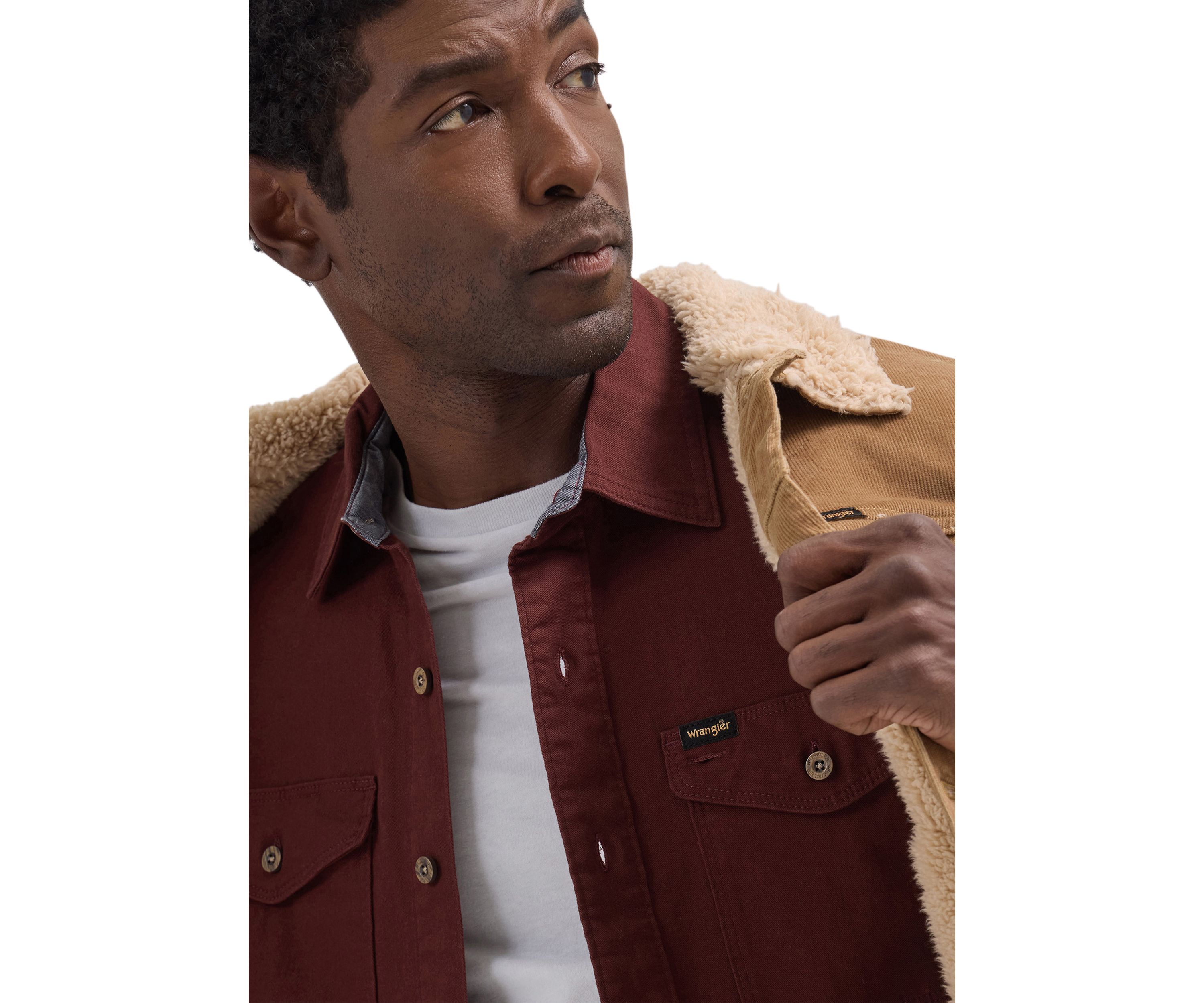 Mens Brushed Back Twill Shirt