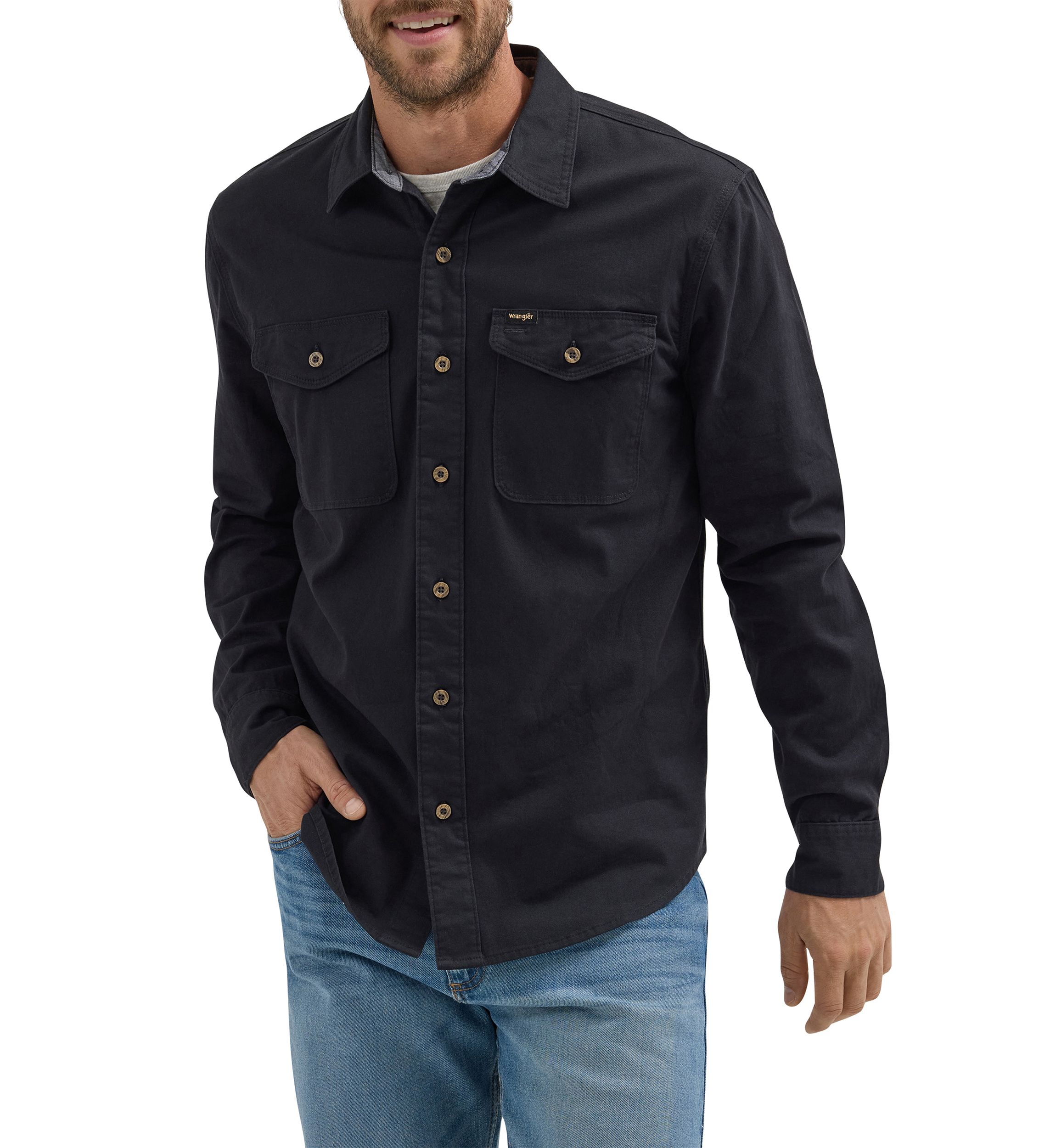 Mens Solid Twill Shirt