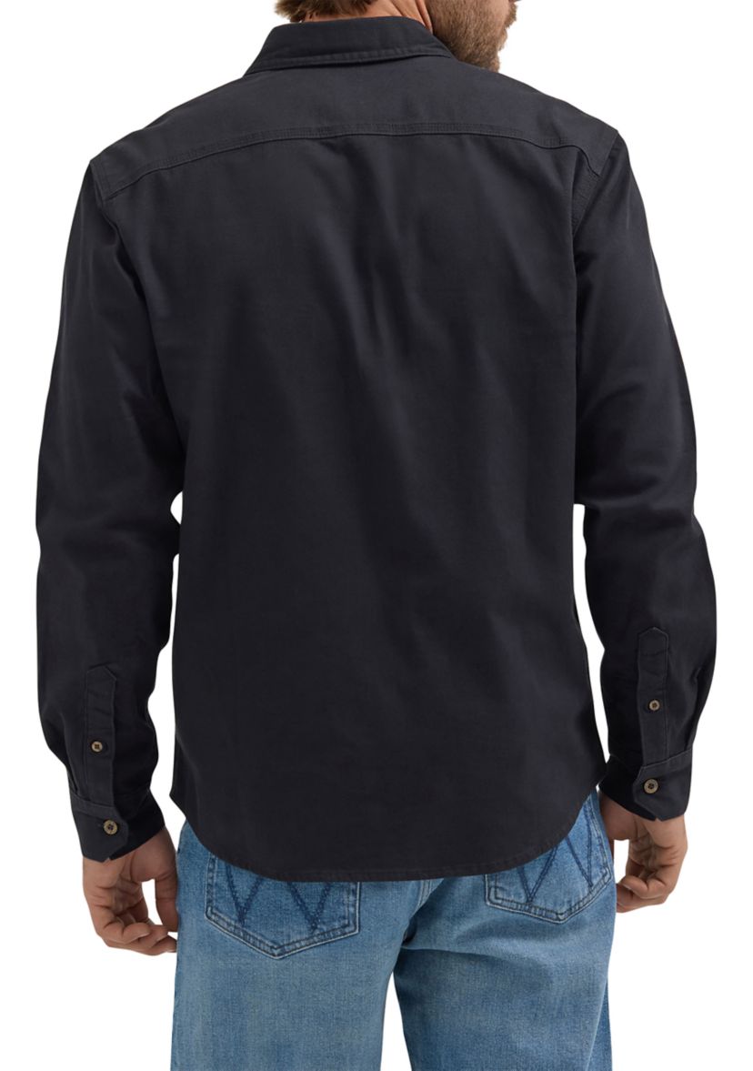 Mens Solid Twill Shirt