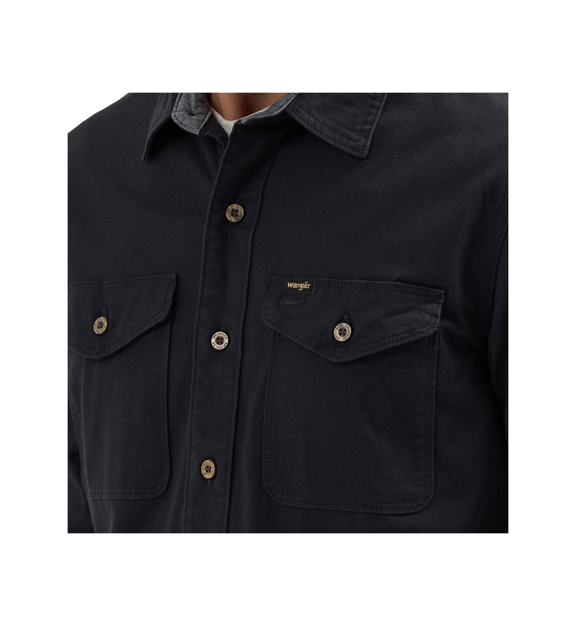 Mens Solid Twill Shirt